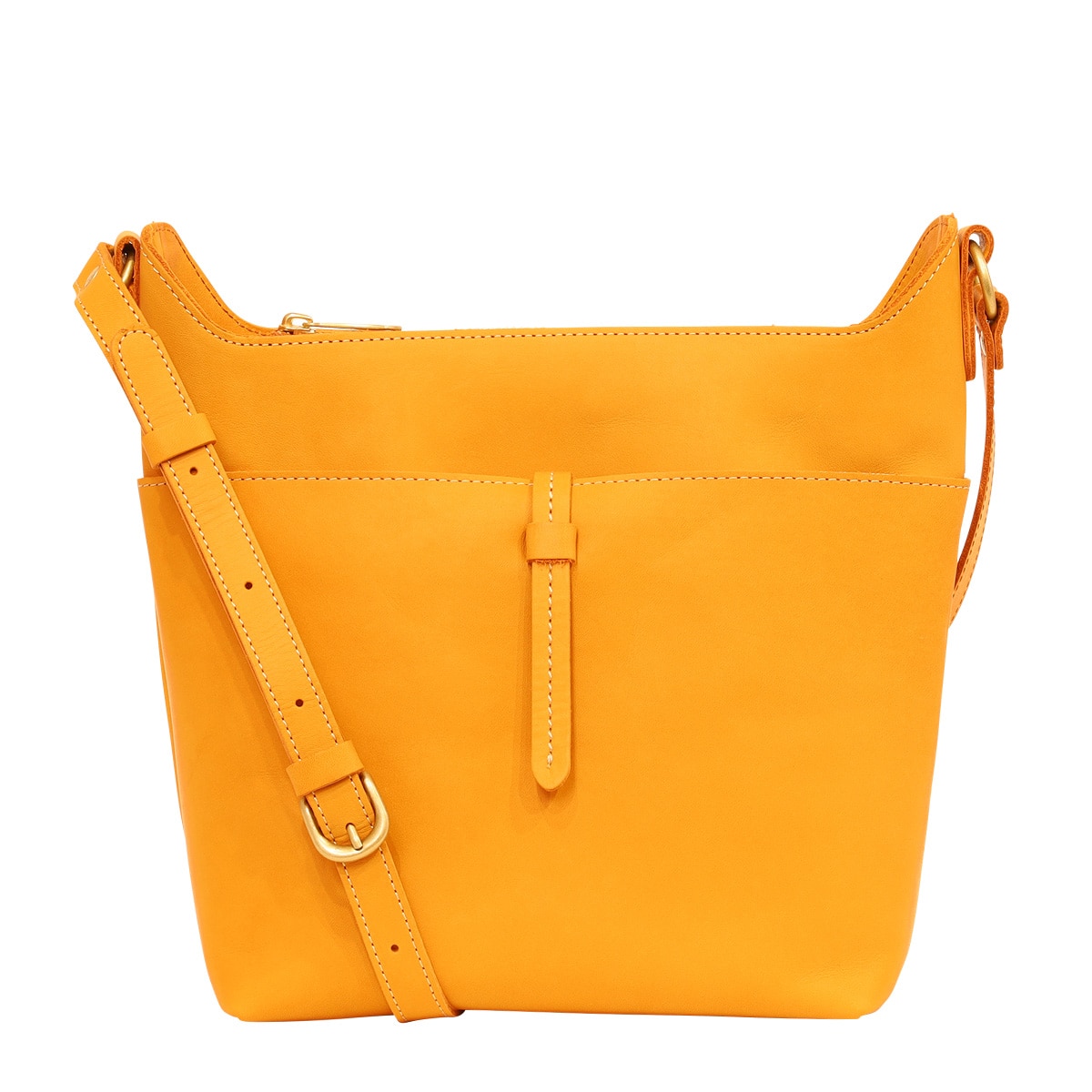 kissora キソラ ショルダーバッグ アマーレ レディース KIOB-132 縦型 牛革 日本製 キャメル