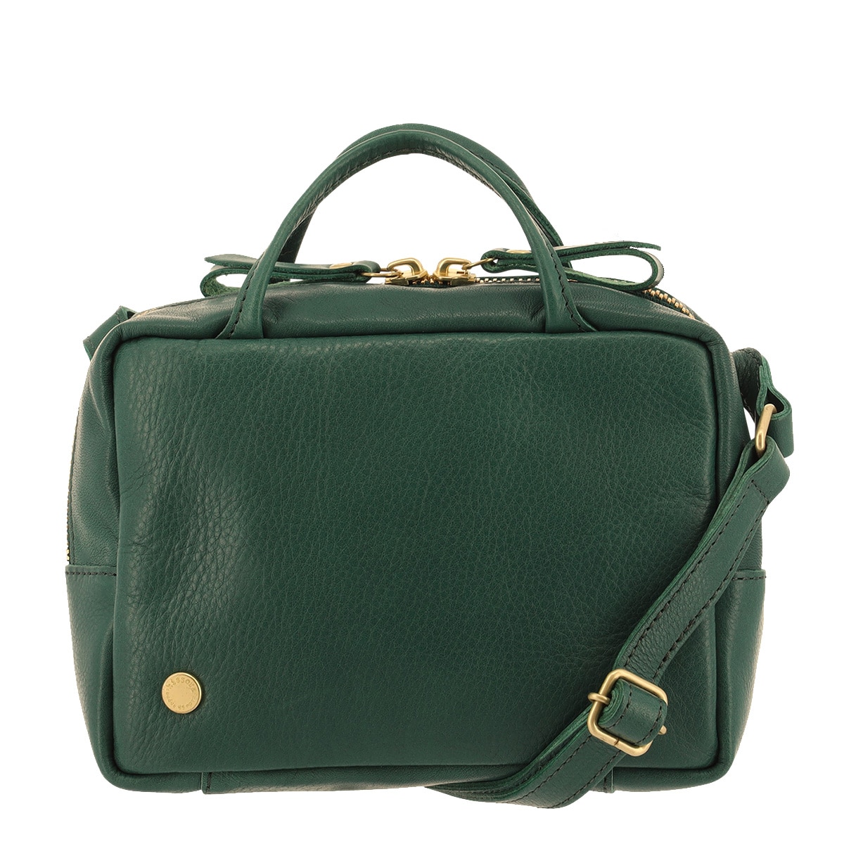 kissora キソラ ミニボストンバッグ 本革 ピアザ KIOB-135 2WAY ショルダーバッグ 牛革 日本製 ミニショルダー ブルー