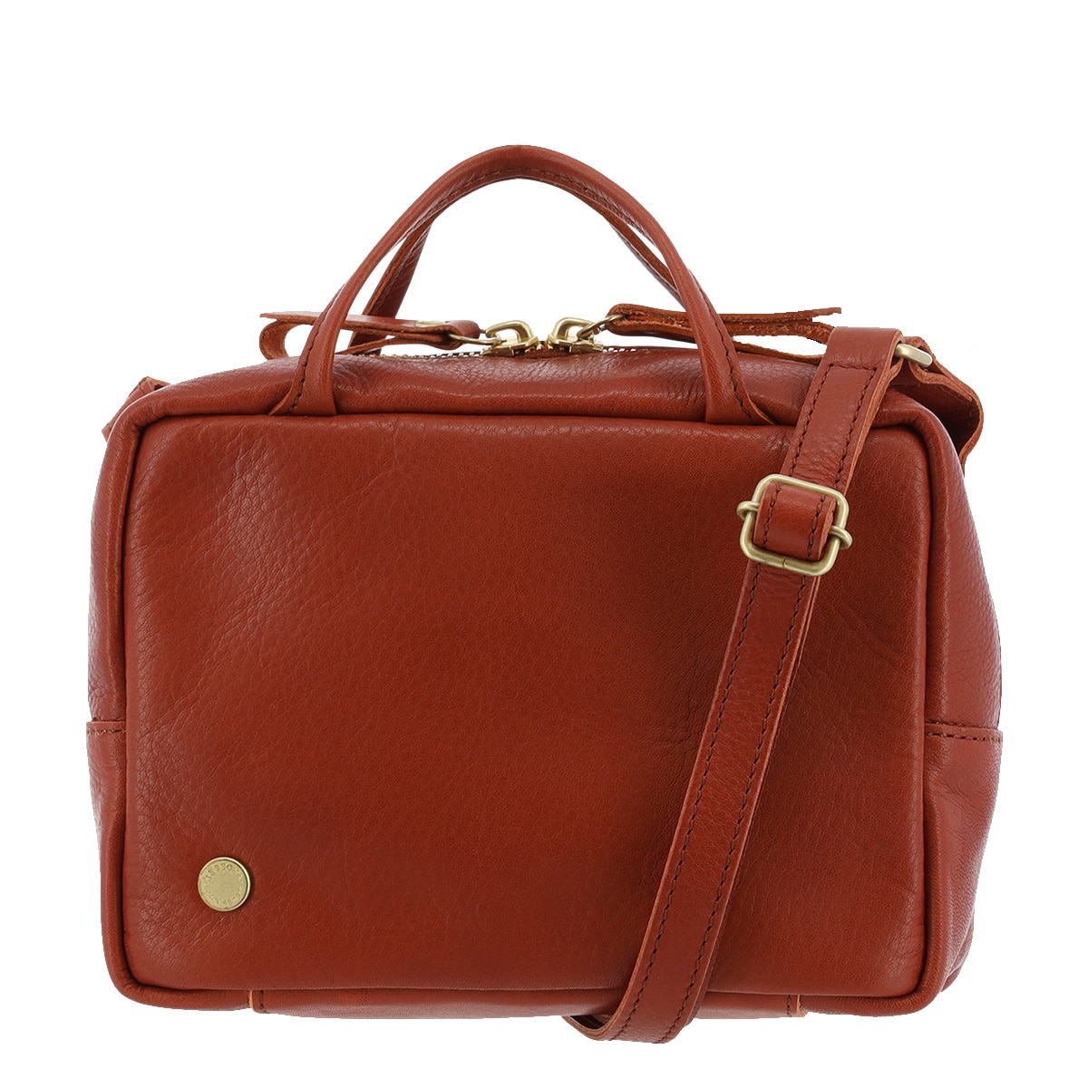 kissora キソラ ミニボストンバッグ 本革 ピアザ KIOB-135 2WAY ショルダーバッグ 牛革 日本製 ミニショルダー ブラウン