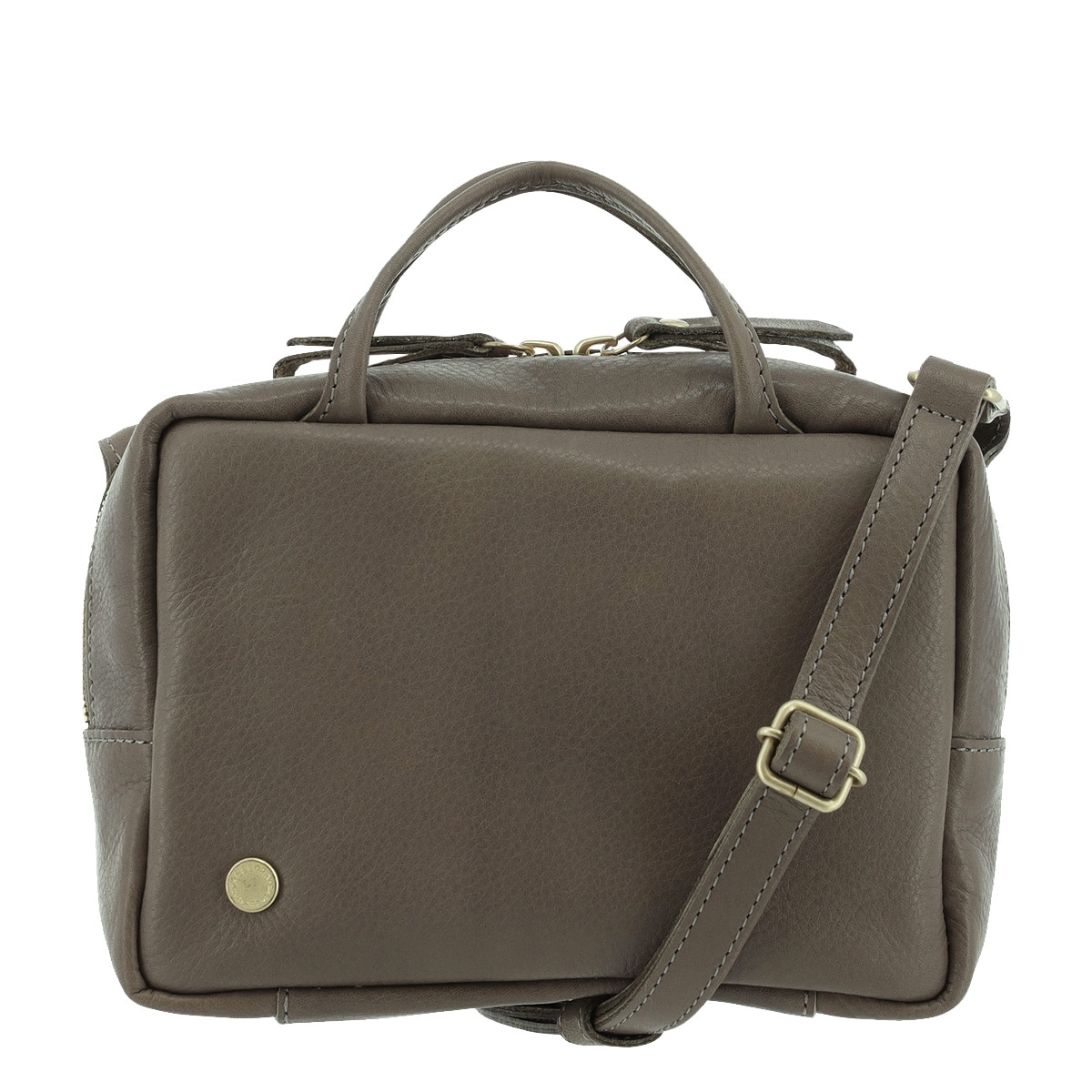 kissora キソラ ミニボストンバッグ 本革 ピアザ KIOB-135 2WAY ショルダーバッグ 牛革 日本製 ミニショルダー グレー