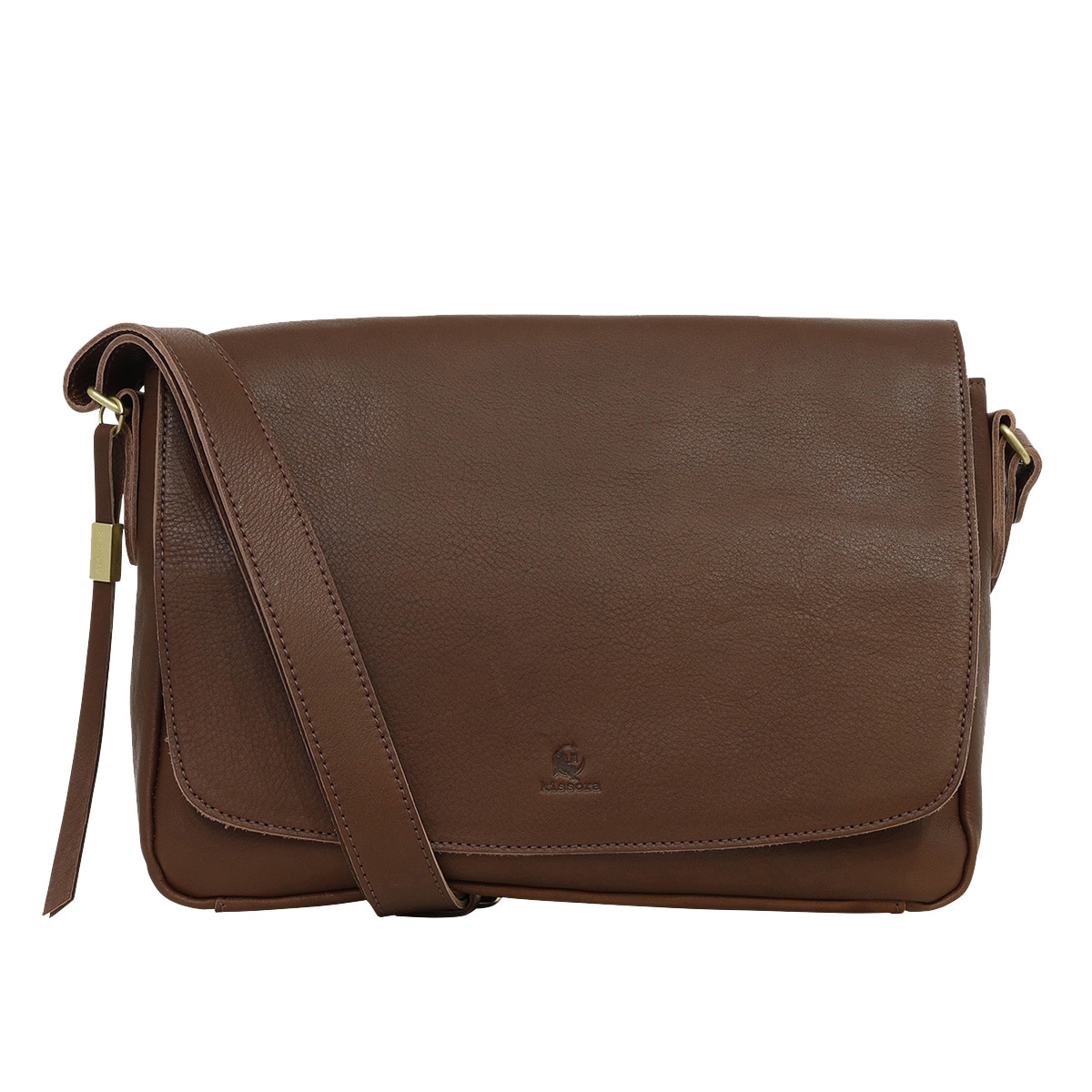 kissora キソラ ショルダーバッグ M オリーブヌメ KIOB-157 牛革 日本製 チョコ