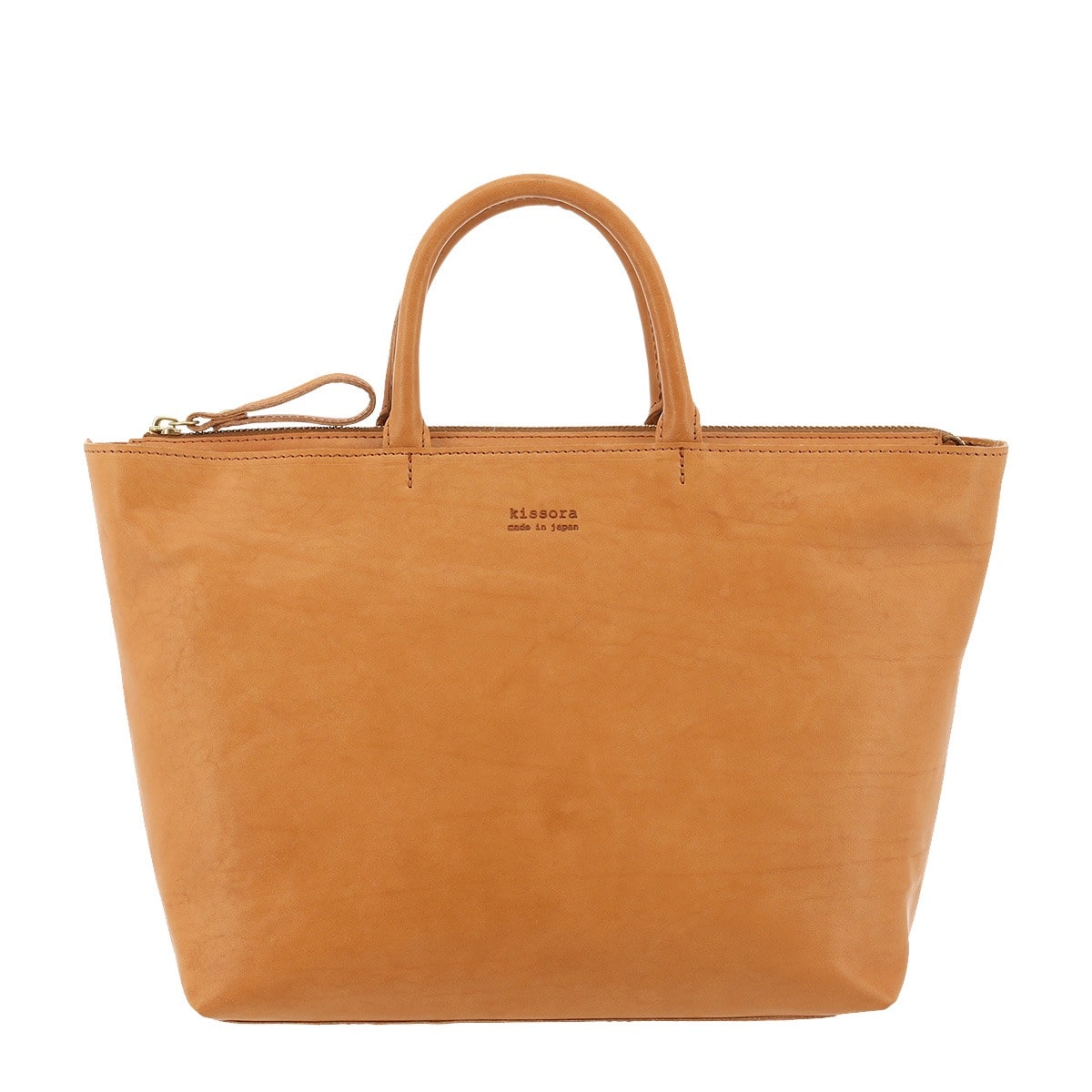 kissora キソラ トートバッグ フレックスウォッシュ ユニセックス KIOB-165 牛革 日本製 キャメル
