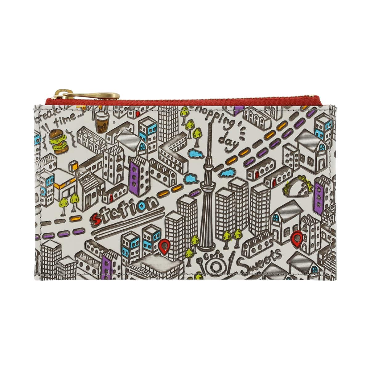 kissora キソラ パスケース 定期入れ 小銭入れ フラグメントケース 友禅文庫 本革 レディース KIPM-011 カードケース 牛革 日本製 TOKYO