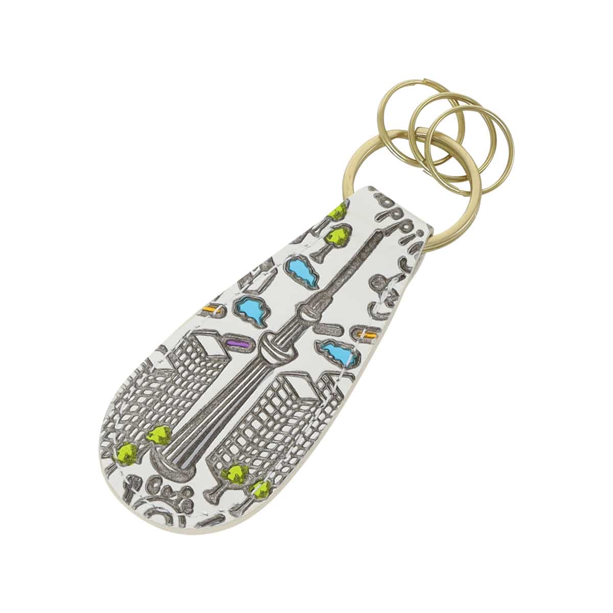 kissora キソラ キーホルダー 友禅文庫 本革 レディース KIPM-014 牛革 日本製 東京 キーリング TOKYO