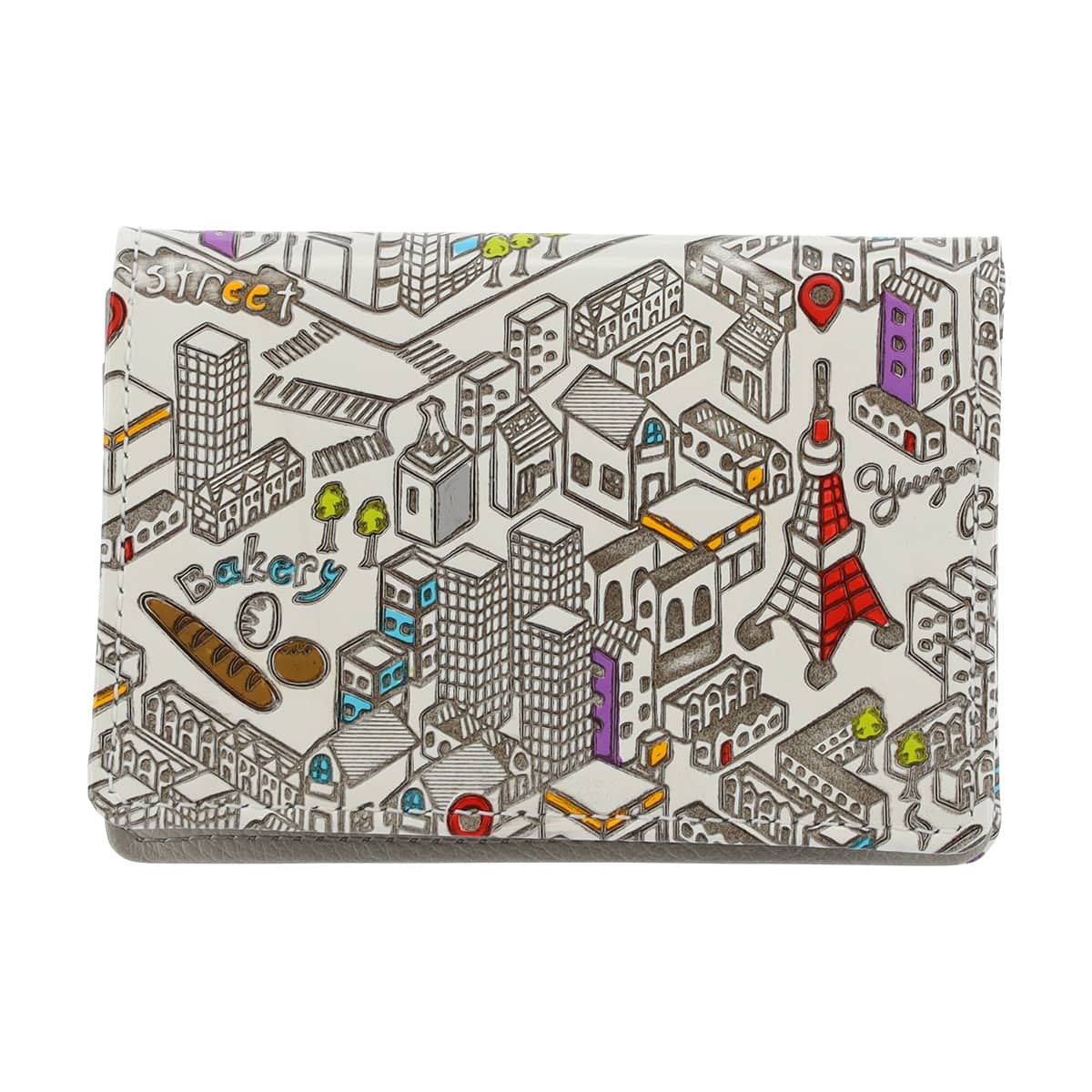 kissora キソラ 名刺入れ 友禅文庫 KIPM-015 カードケース 牛革 日本製 TOKYO