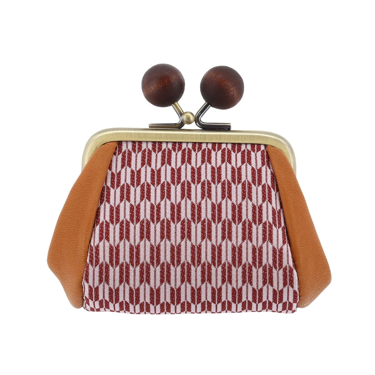 kissora キソラ コインケース がま口 KIPM-018 京織 矢羽根ピンク