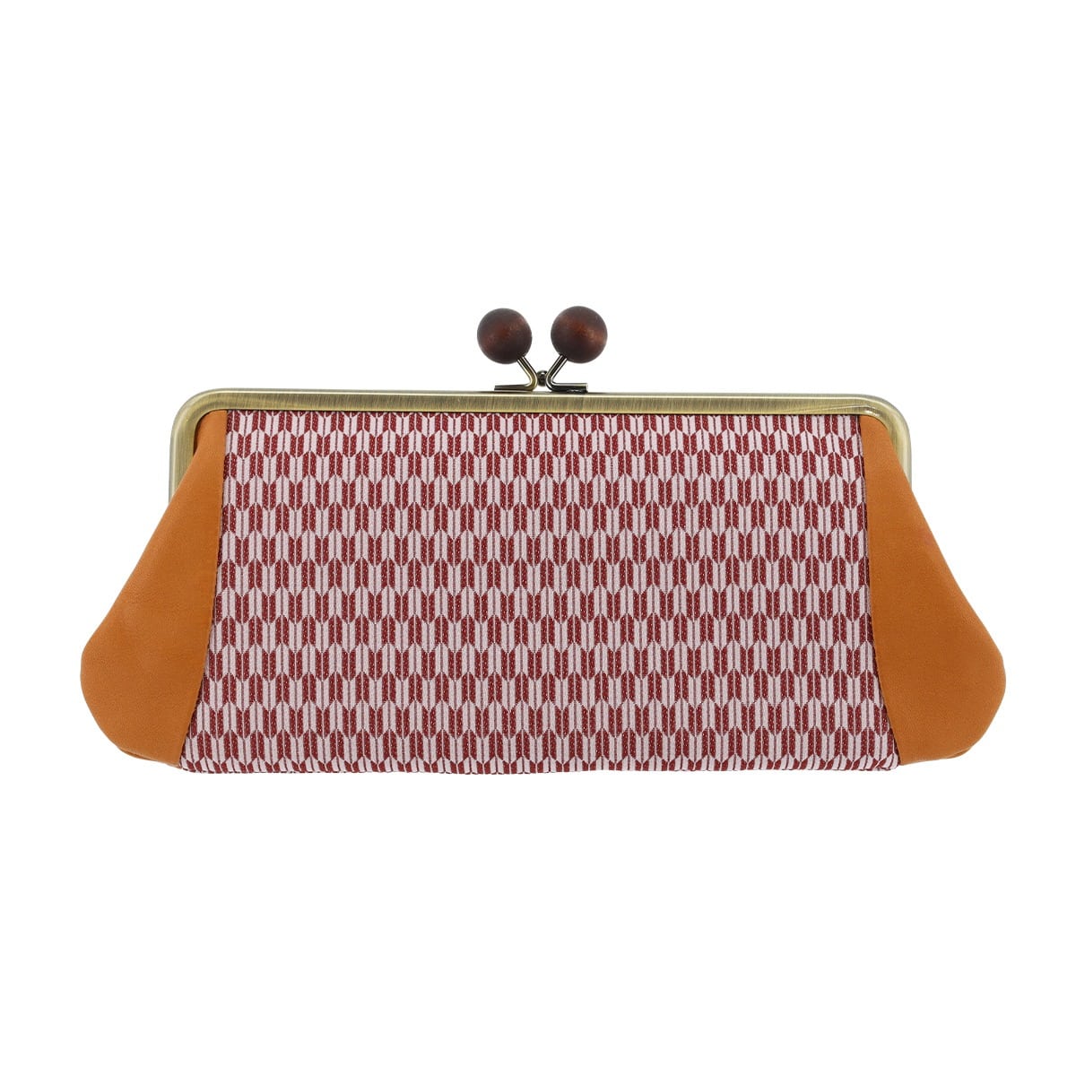 kissora キソラ 長財布 がま口 KIPM-020 京織 矢羽根ピンク