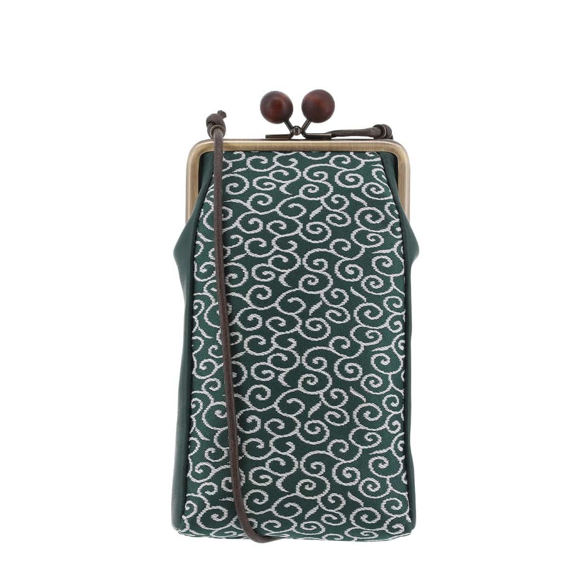 kissora キソラ スマホショルダー KIPM-021 京織 唐草グリーン