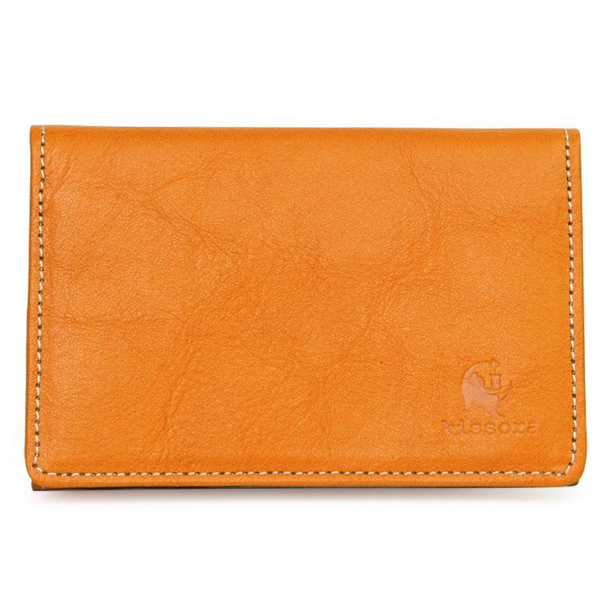 kissora キソラ 名刺入れ カードケース 本革 セラゾール レディース KIPT-041 日本製 カード入れ 牛革 レザー シンプル 大人 上品 マスタード