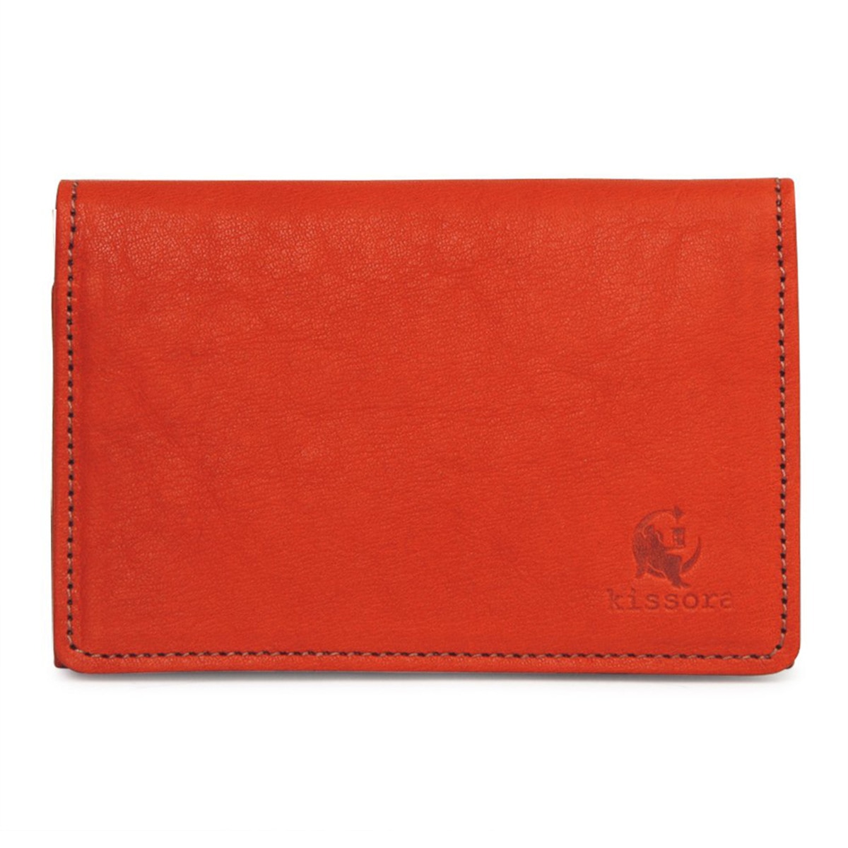 kissora キソラ 名刺入れ カードケース 本革 セラゾール レディース KIPT-041 日本製 カード入れ 牛革 レザー シンプル 大人 上品 レッド