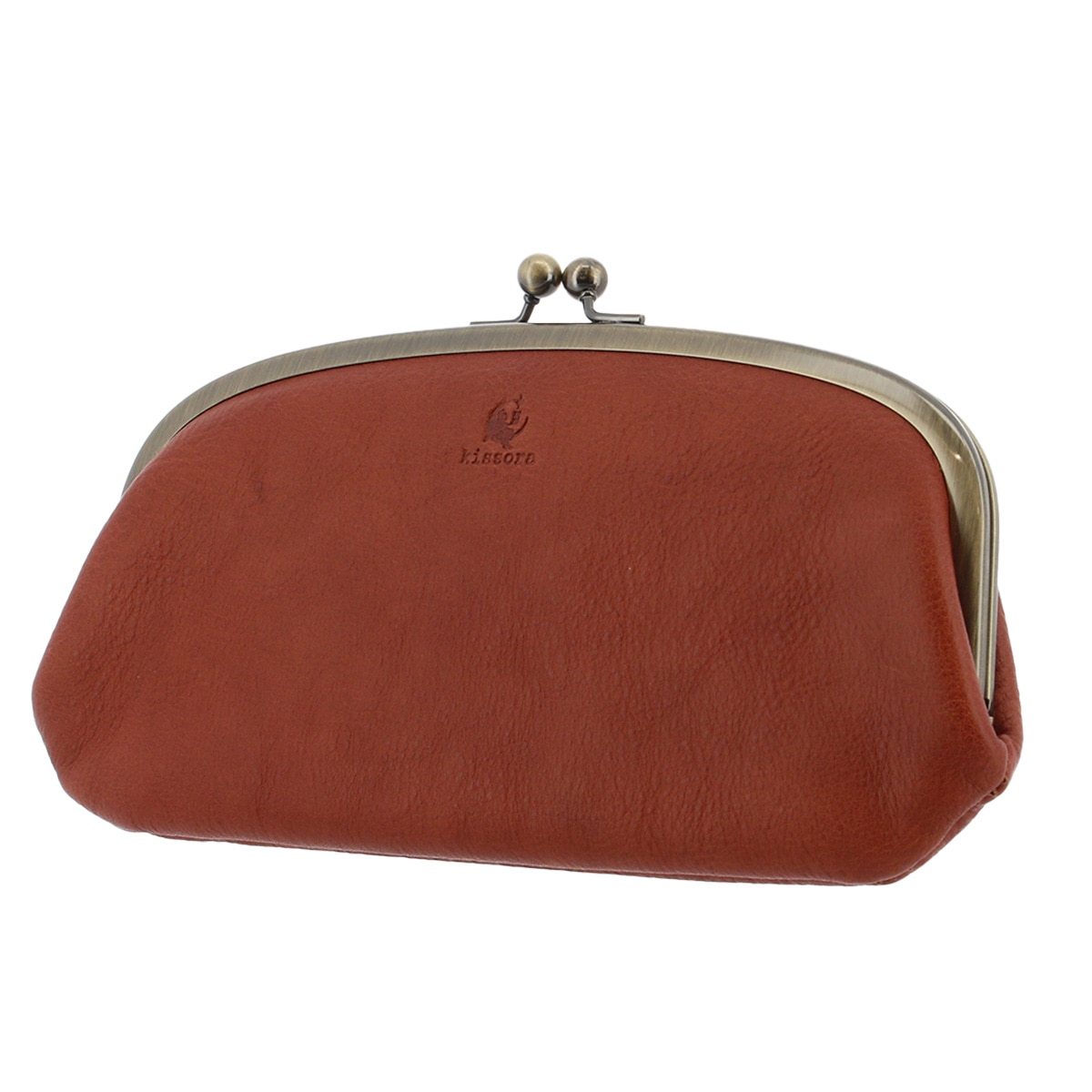 kissora キソラ 長財布 日本製 本革 レザー がま口財布 大容量 レディース KIPT-063 キャメル