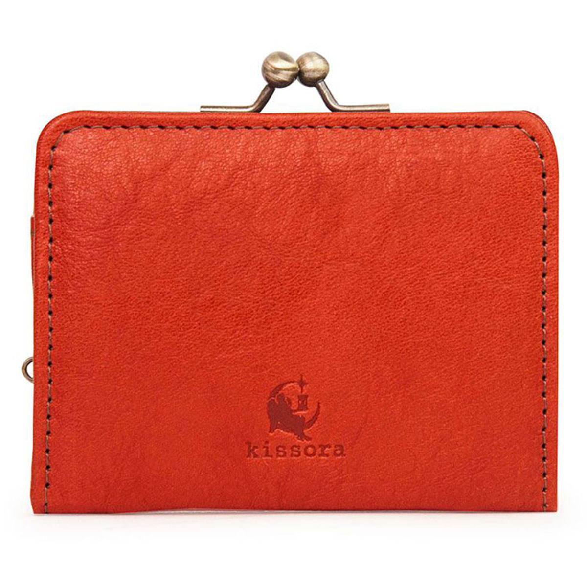 kissora キソラ コインケース KIPT-065 Celazole セラゾール ガマ口 小銭入れ レッド