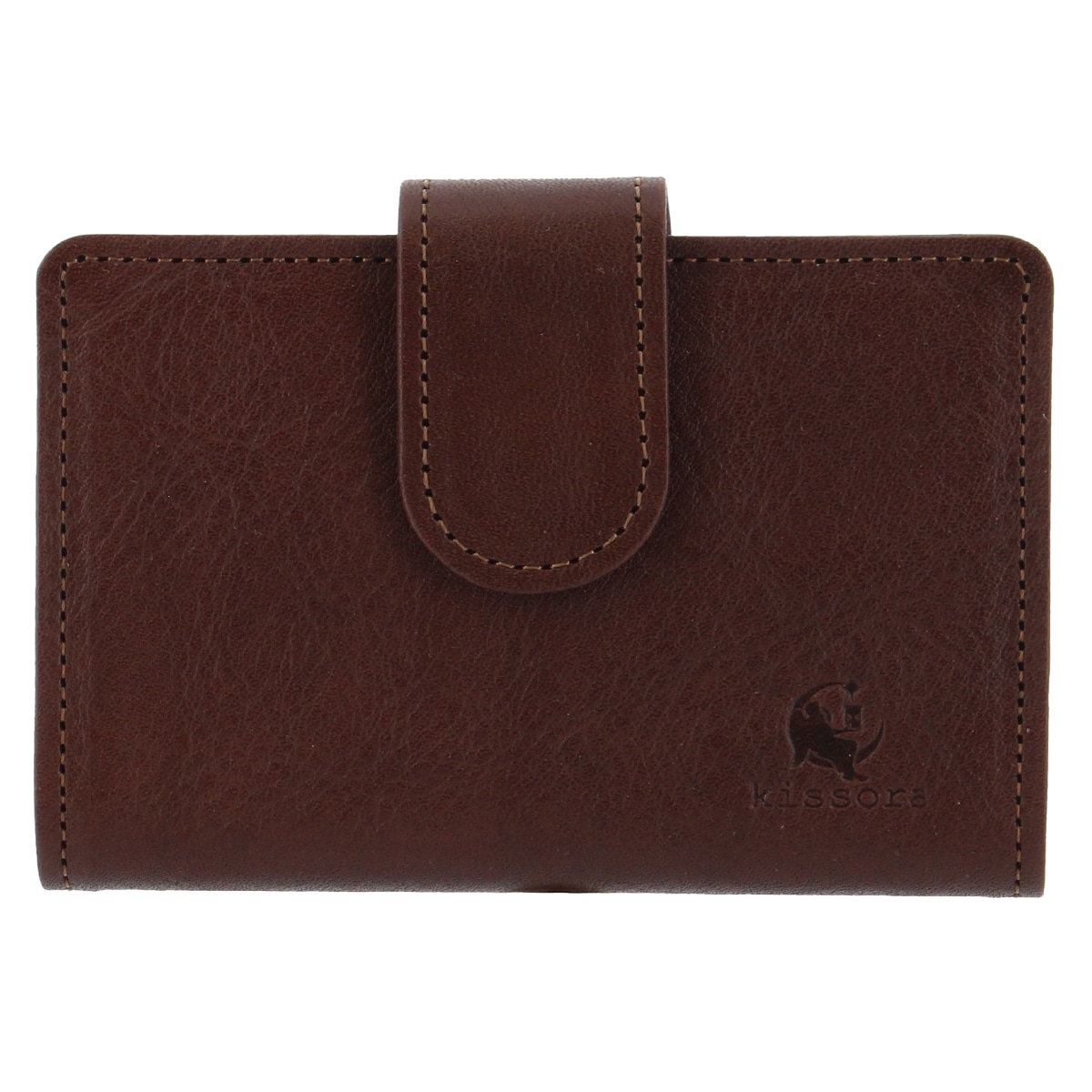 kissora キソラ カードホルダー セラゾール 本革 KIPT-081 日本製  チョコ