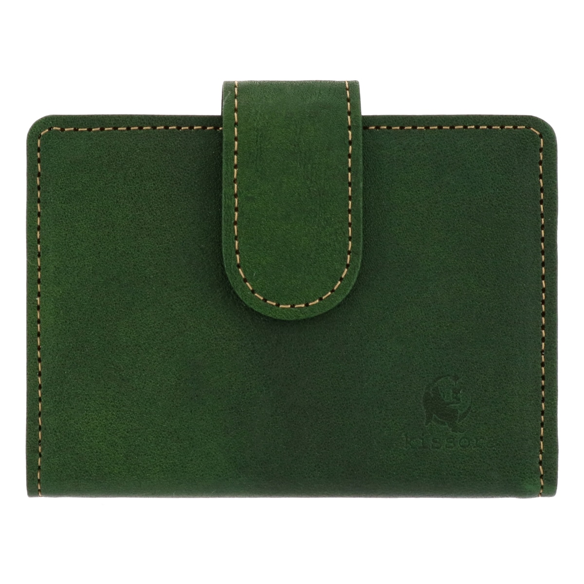 kissora キソラ カードホルダー セラゾール 本革 KIPT-081 日本製  グリーン