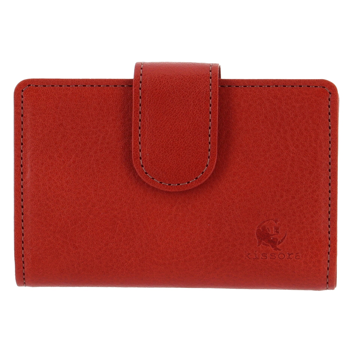kissora キソラ カードホルダー セラゾール 本革 KIPT-081 日本製  レッド
