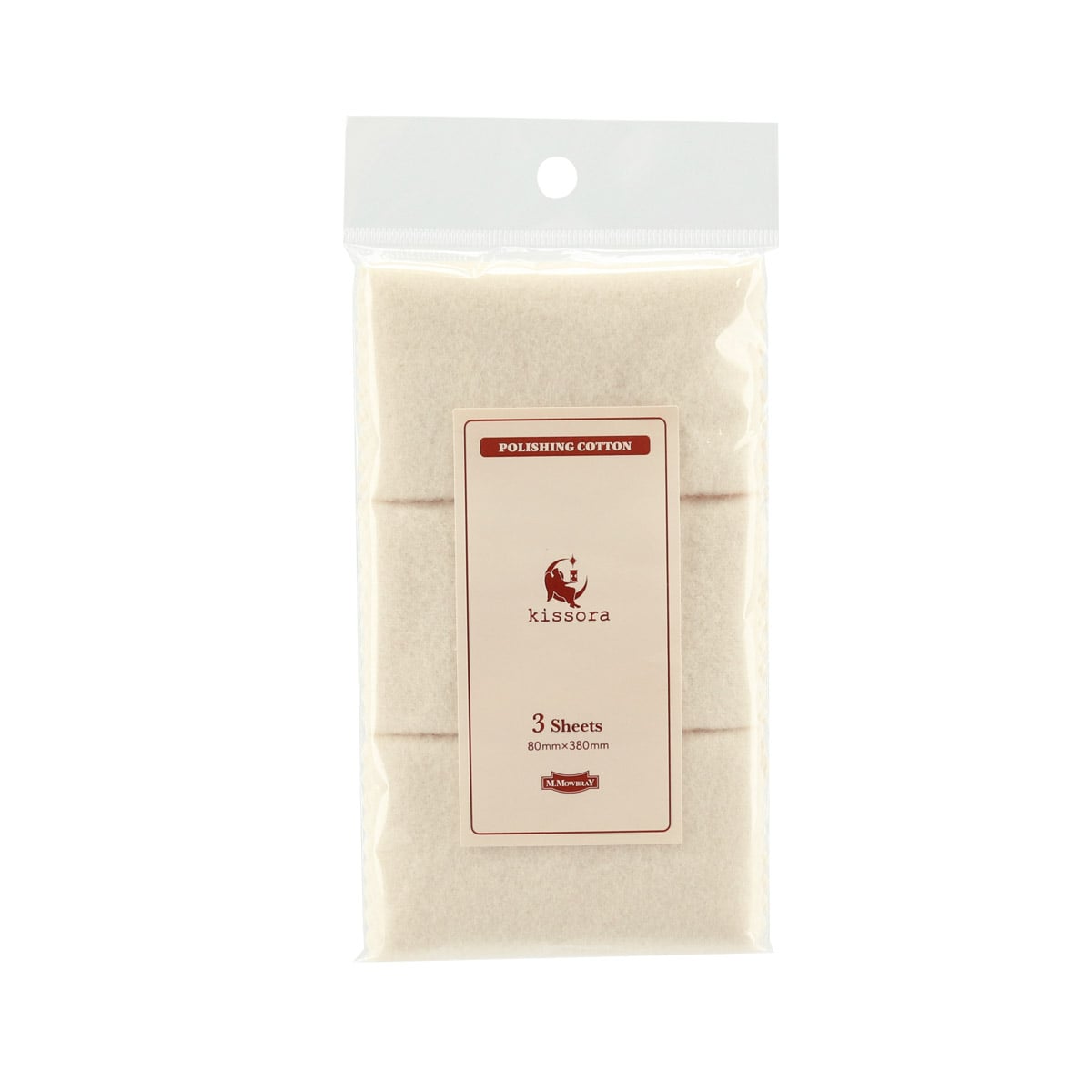 kissora キソラ ケアクロス 革クロス ポリッシングコットン クロス 3枚組 KIRD-005 クリーム塗布 レザーケア 皮革ケア ポリッシングコットン