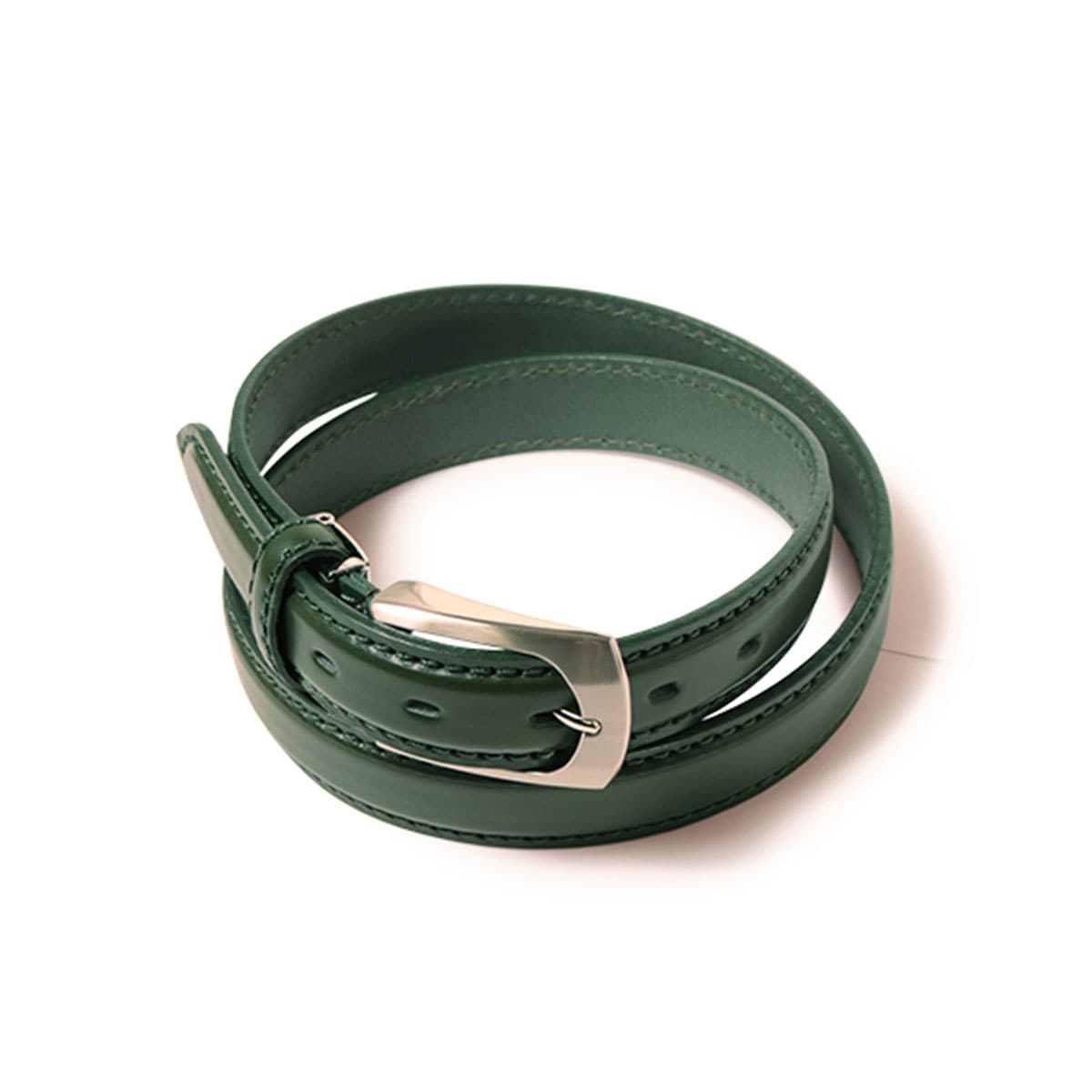 kissora キソラ ベルト ピンタイプ メンズ KISN-001 ビジネス カジュアル フォーマル 本革 牛革 姫路レザー グリーン