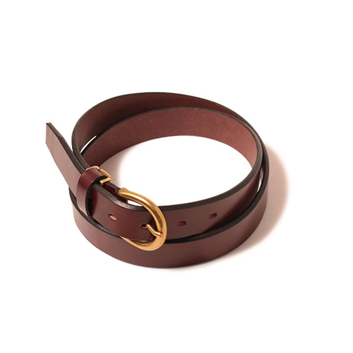 kissora キソラ ベルト ピンタイプ メンズ KISN-004 ビジネス カジュアル フォーマル 本革 牛革 栃木レザー サマーオイル チョコ