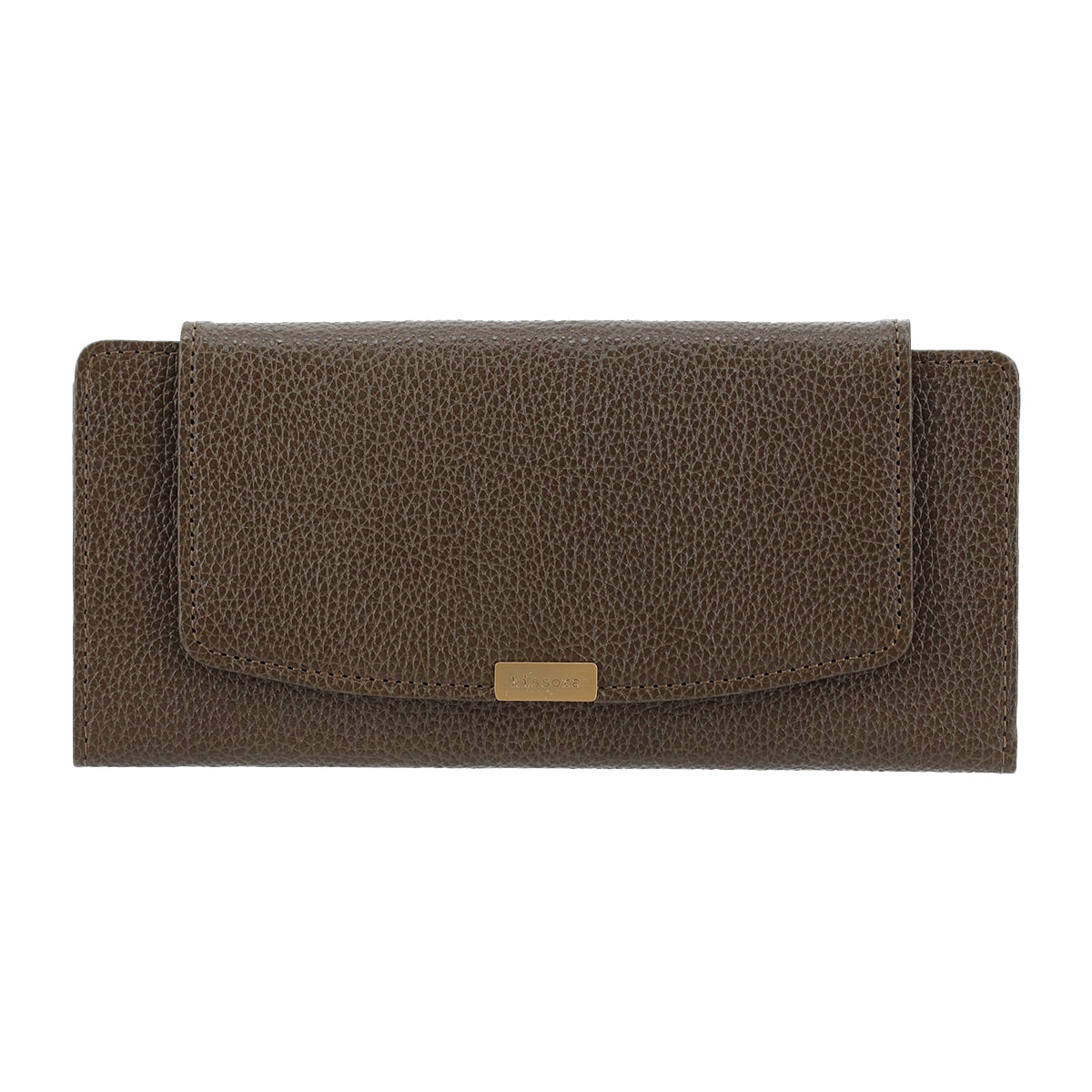 kissora キソラ 長財布 本革 ソリド KISP-001 薄型 牛革 日本製 レザー グレー