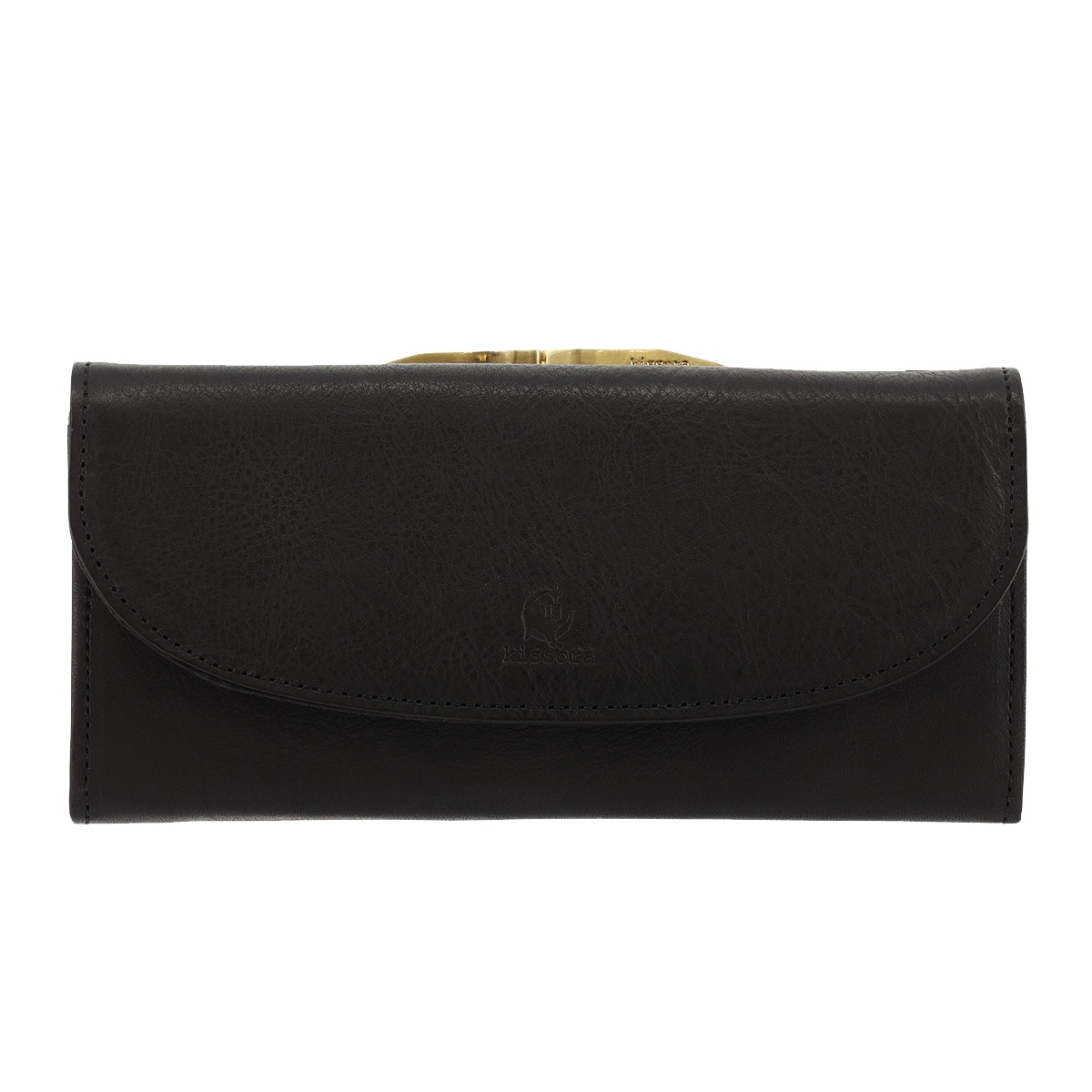 kissora キソラ 長財布 ベリッシマ KISP-005 口金 札入れ 小銭入れ 牛革 日本製 ブラック