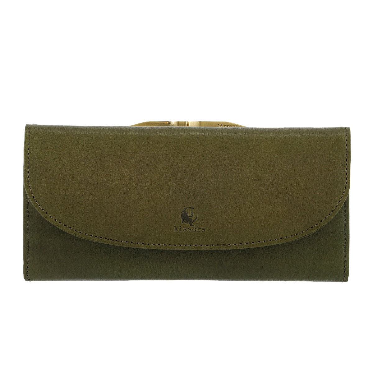 kissora キソラ 長財布 ベリッシマ KISP-005 口金 札入れ 小銭入れ 牛革 日本製 グリーン