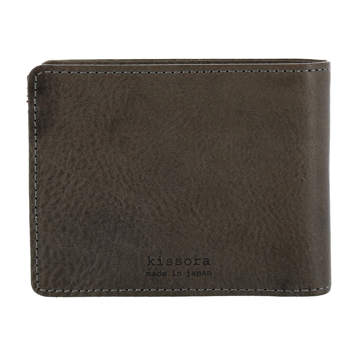 kissora キソラ 二つ折り財布 ロロマ シュリンク ユニセックス KITL-087 牛革 本革 レザー 日本製 レディース グレー