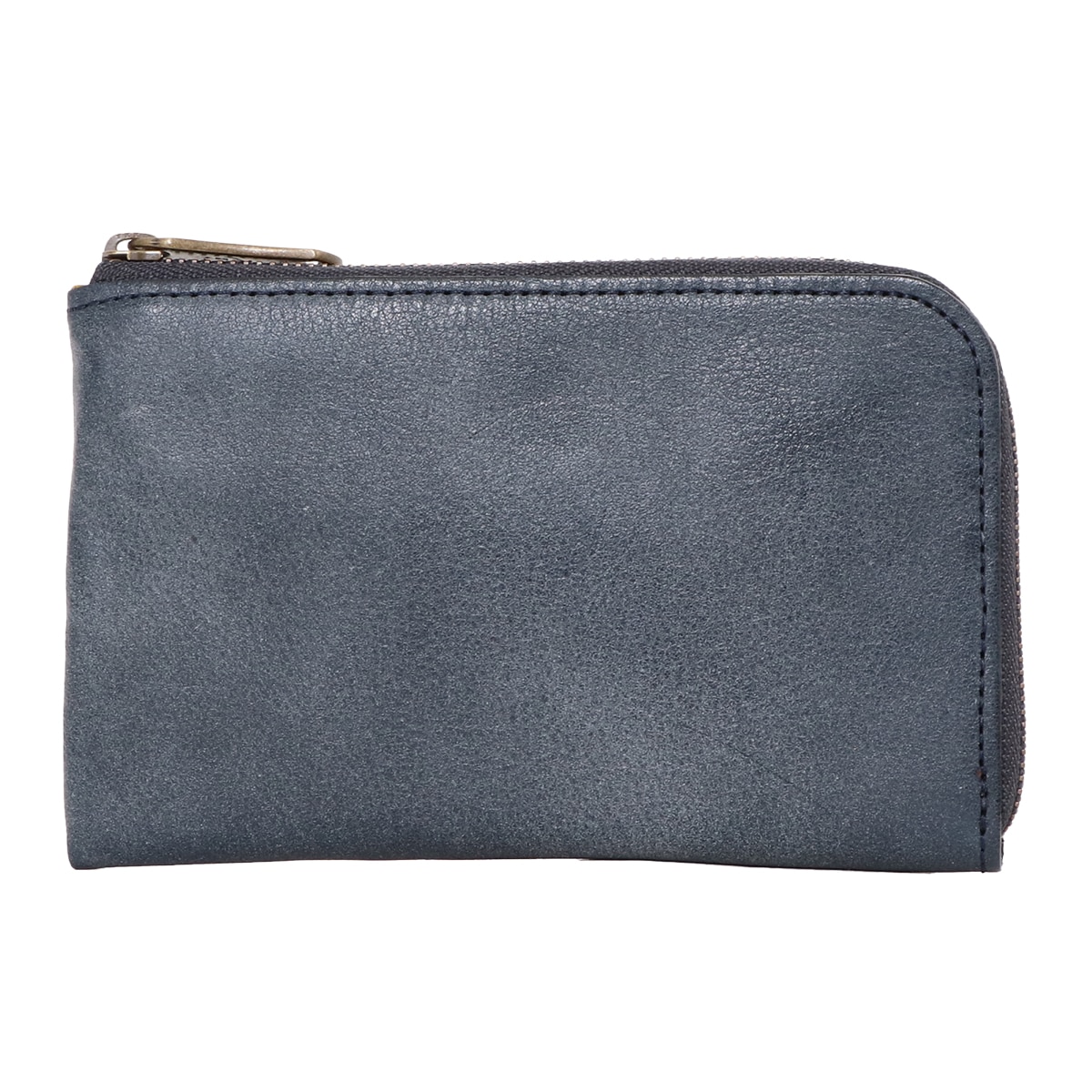 kissora キソラ 財布 本革 KITL-095 ロロマ シュリンク L字ファスナー レザー 日本製 レディース ネイビー