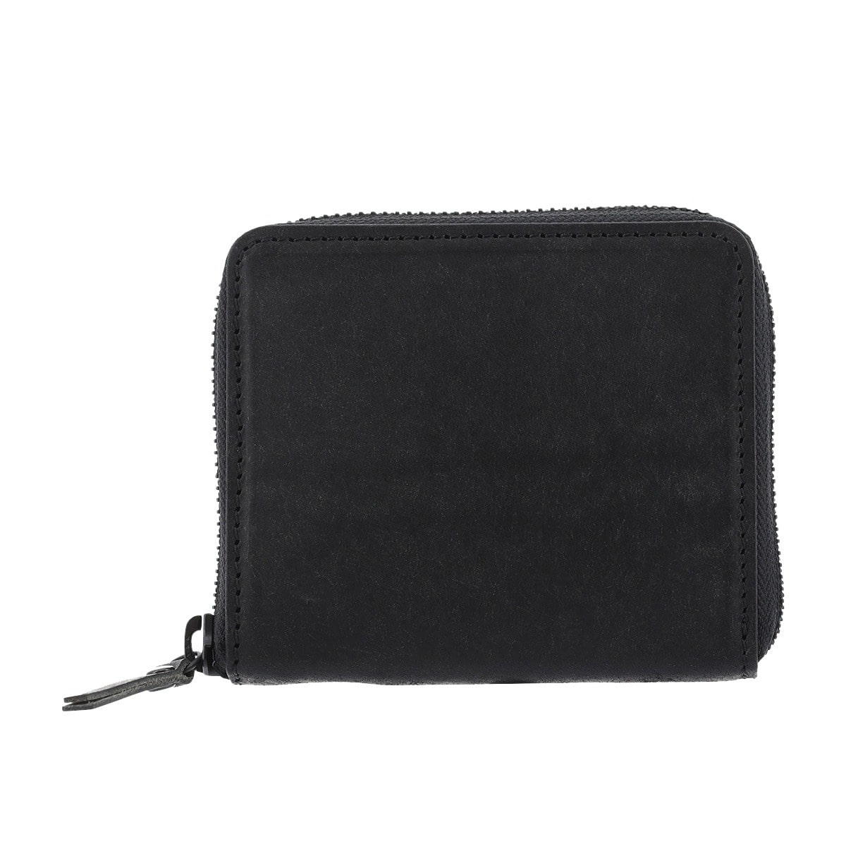 kissora キソラ 二つ折り財布 ラウンドファスナー ブエプロ ユニセックス KITM-022 BOX型小銭入れ 札入れ 牛革 日本製 ブラック