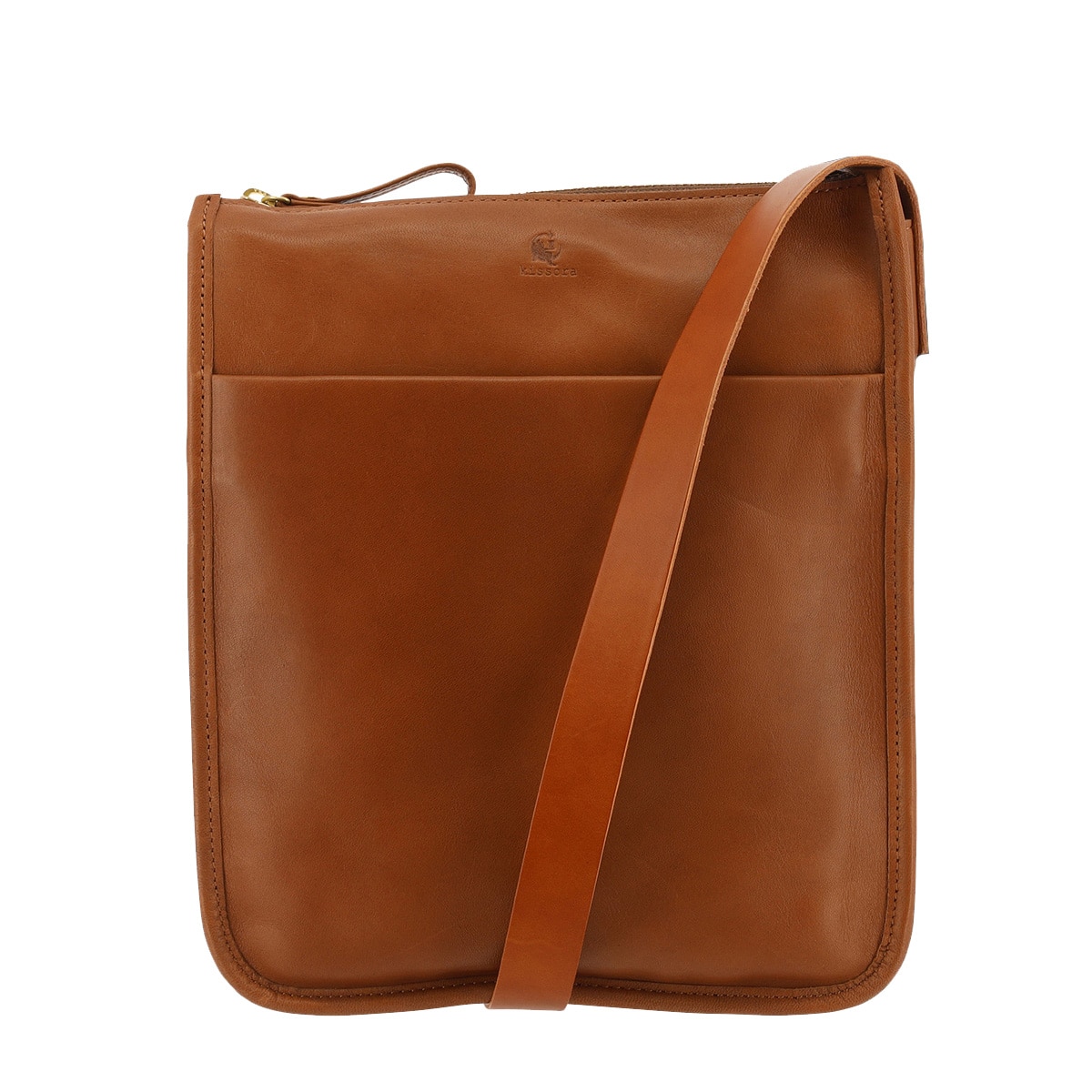 kissora キソラ ショルダーバッグ L 本革 ポメリ KITM-031 縦型 日本製 軽量 馬革 レザー キャメル