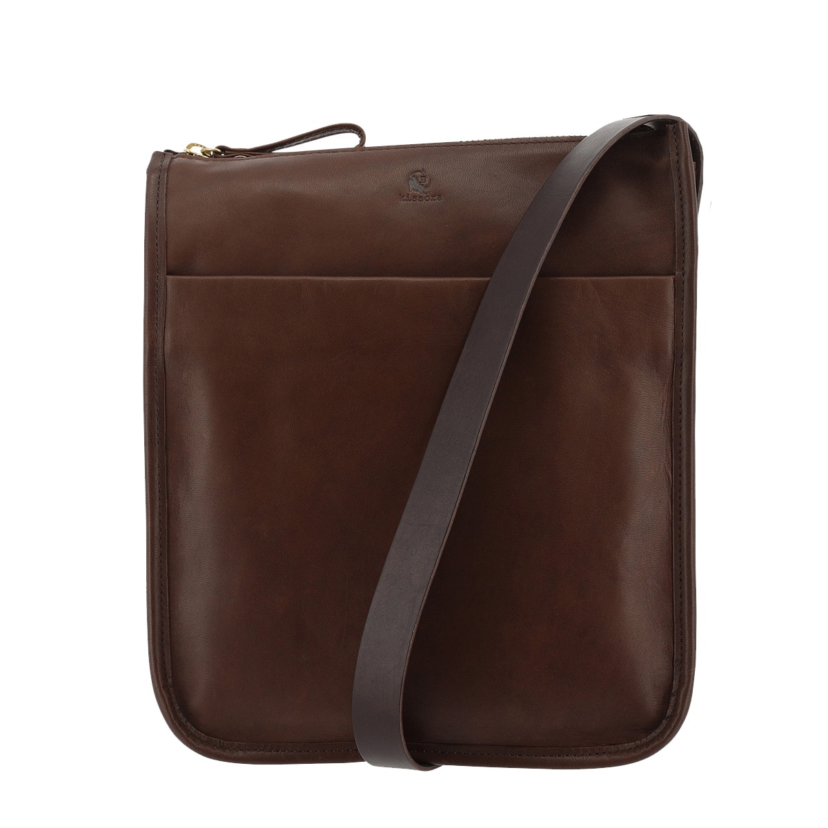 kissora キソラ ショルダーバッグ L 本革 ポメリ KITM-031 縦型 日本製 軽量 馬革 レザー チョコ