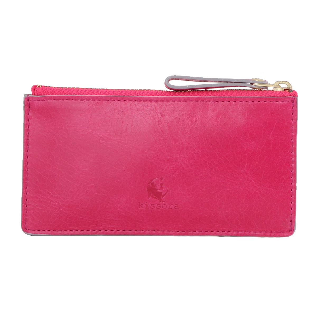 kissora キソラ カードケース レディース KIVP-060 ATHENS フラグメントケース コインケース 小銭入れ 日本製 ピンク