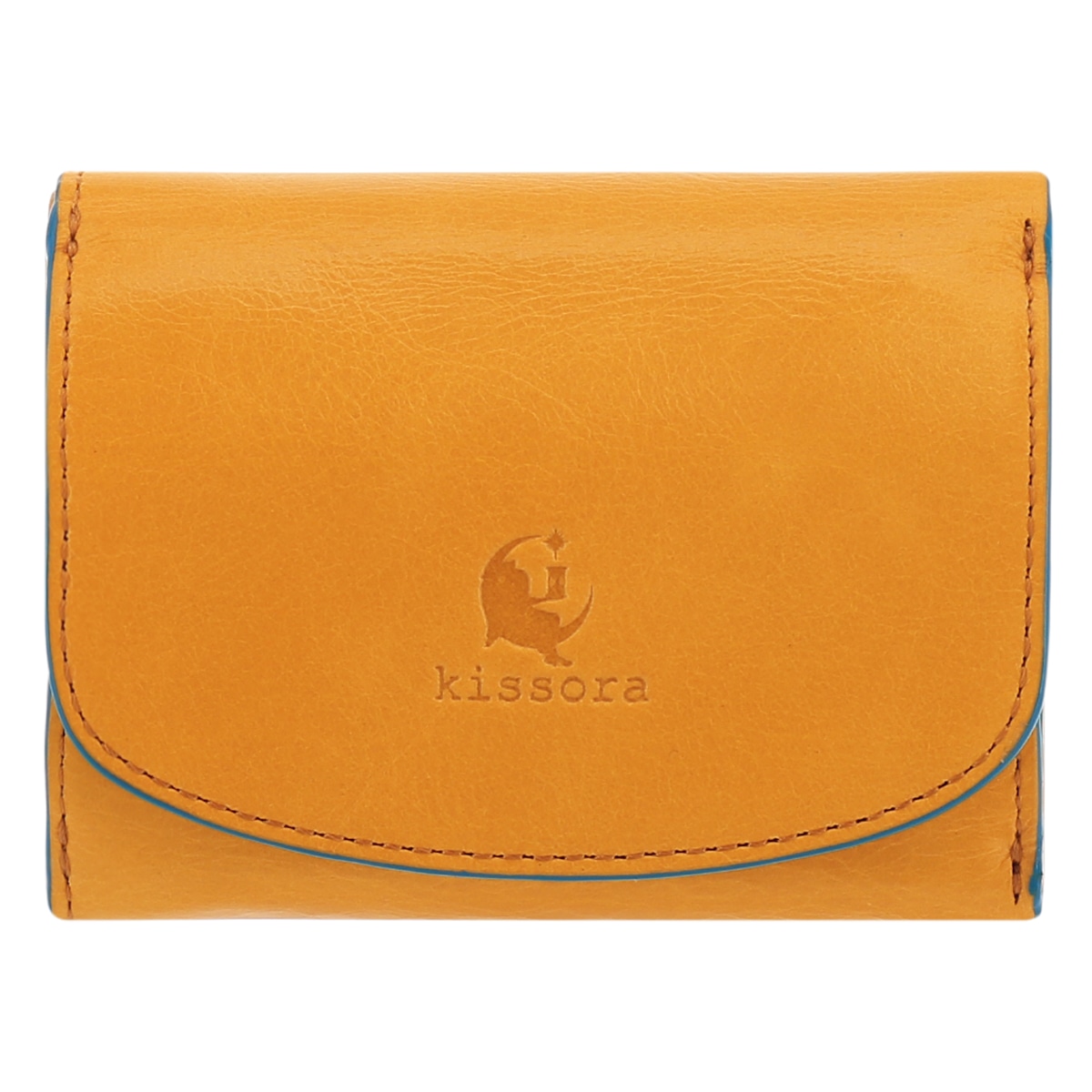 kissora キソラ 三つ折り財布 日本製 本革 レザー ミニ財布 小型 レディース アテネ KIVP-063 イエロー