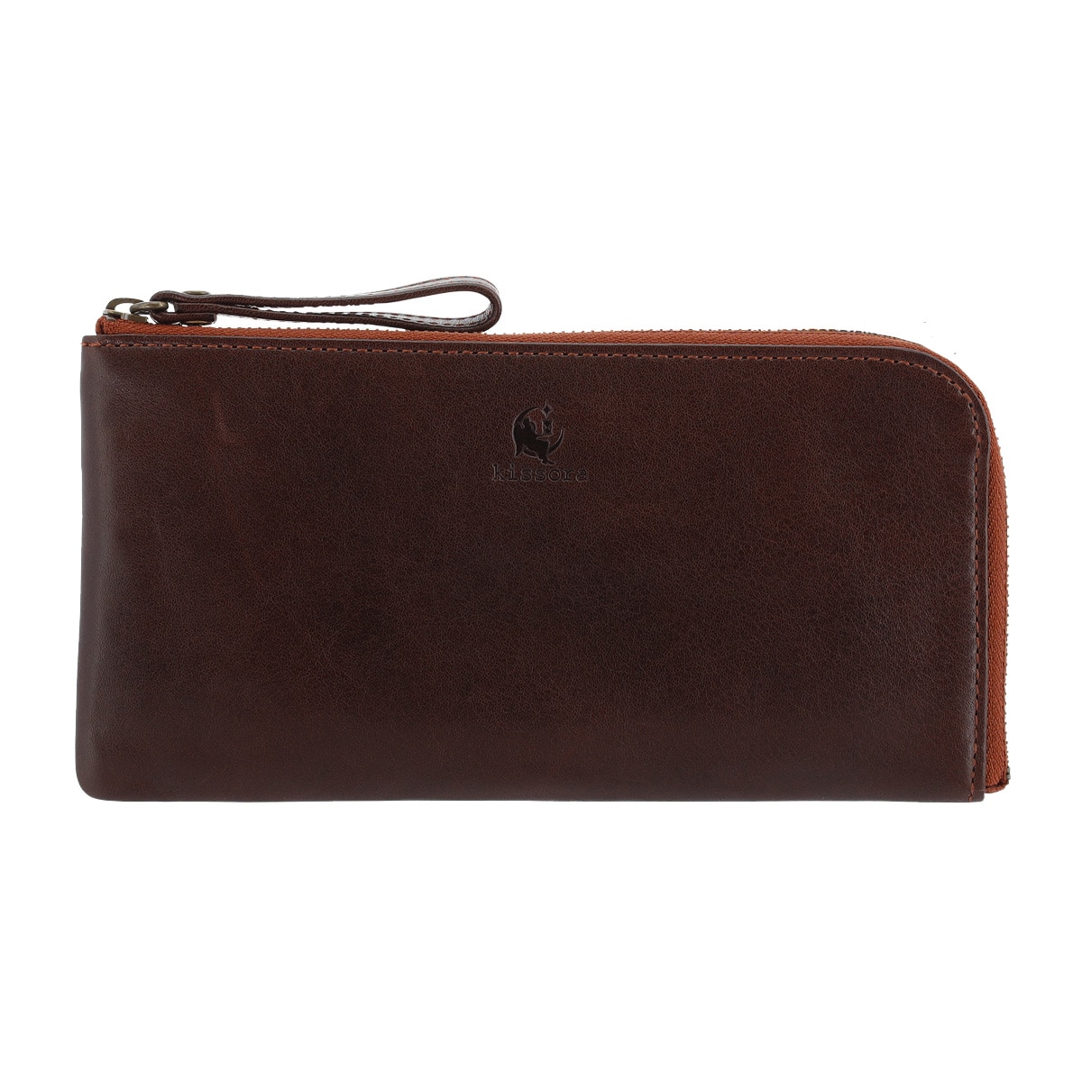 kissora キソラ 長財布 L字ファスナー 本革 HGナッパ KIVP-185 牛革 日本製 レザー チョコ