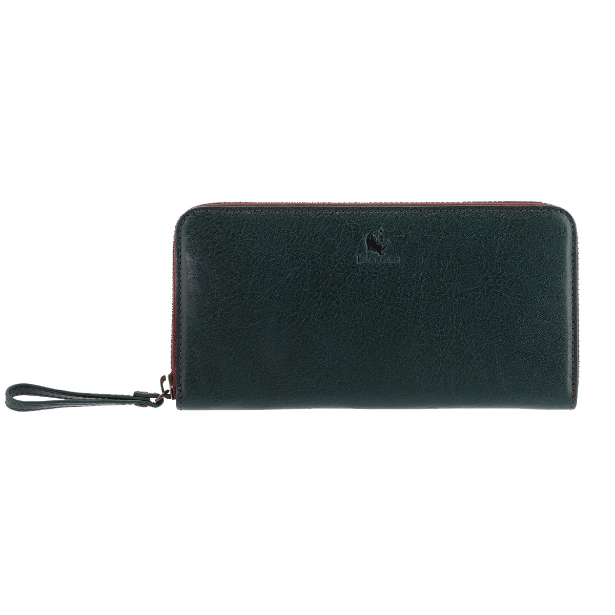 kissora キソラ 長財布 ラウンドファスナー 本革 HGナッパ KIVP-189 牛革 日本製 レザー ブルー