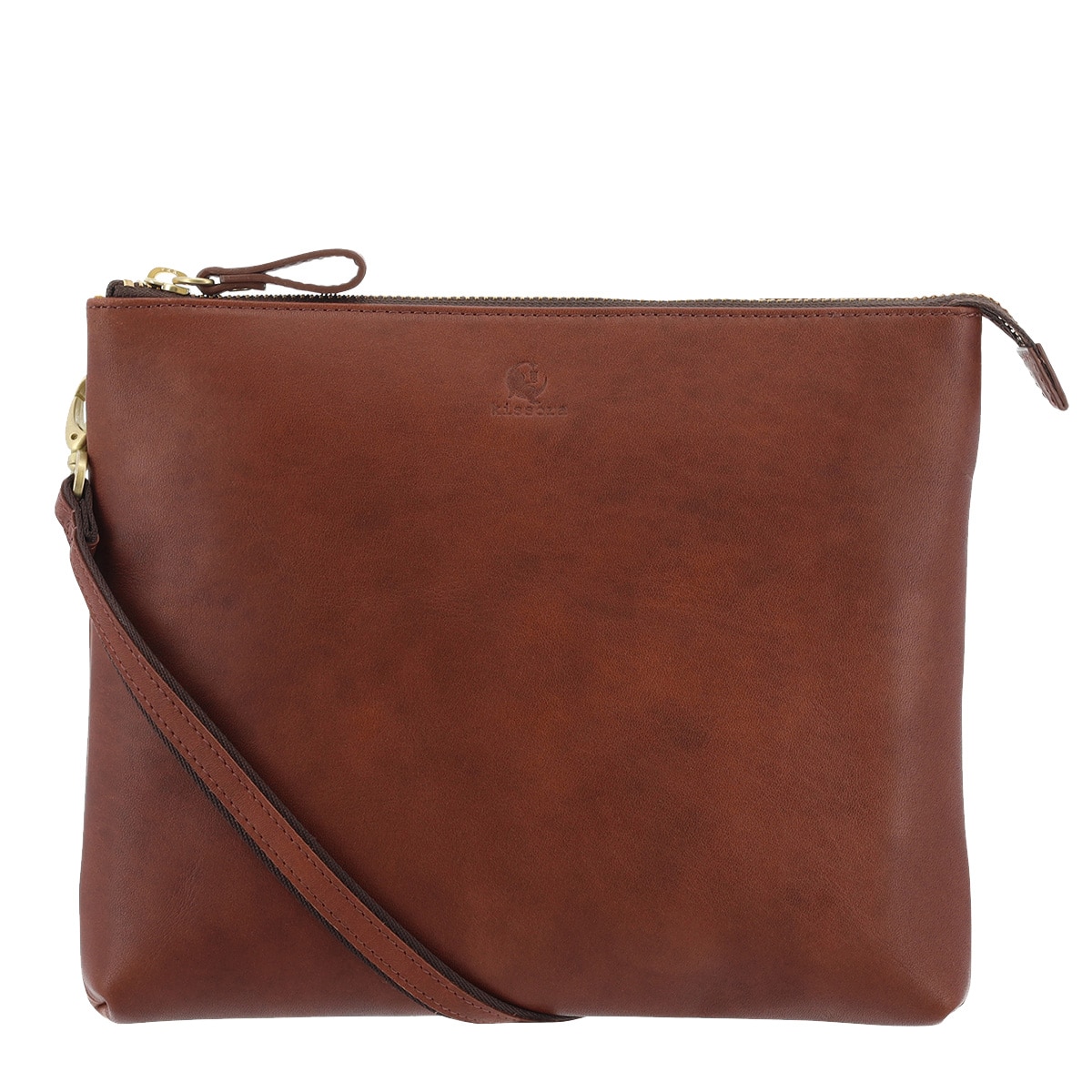 kissora キソラ サコッシュ コルディノ KIVP-211 2WAY ショルダーバッグ ポーチ 牛革 日本製 チョコ