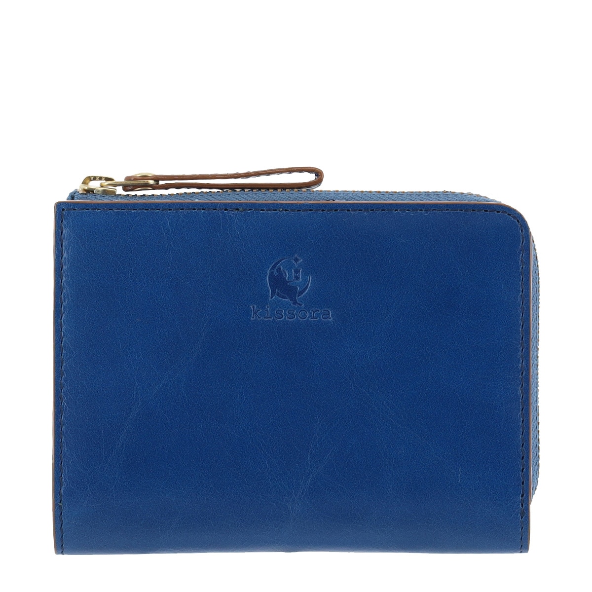 kissora キソラ 二つ折り財布 ミニ財布 レディース KIVP-213 ATHENS ミニウォレット 牛革 レザー 日本製 カラフル ブルー