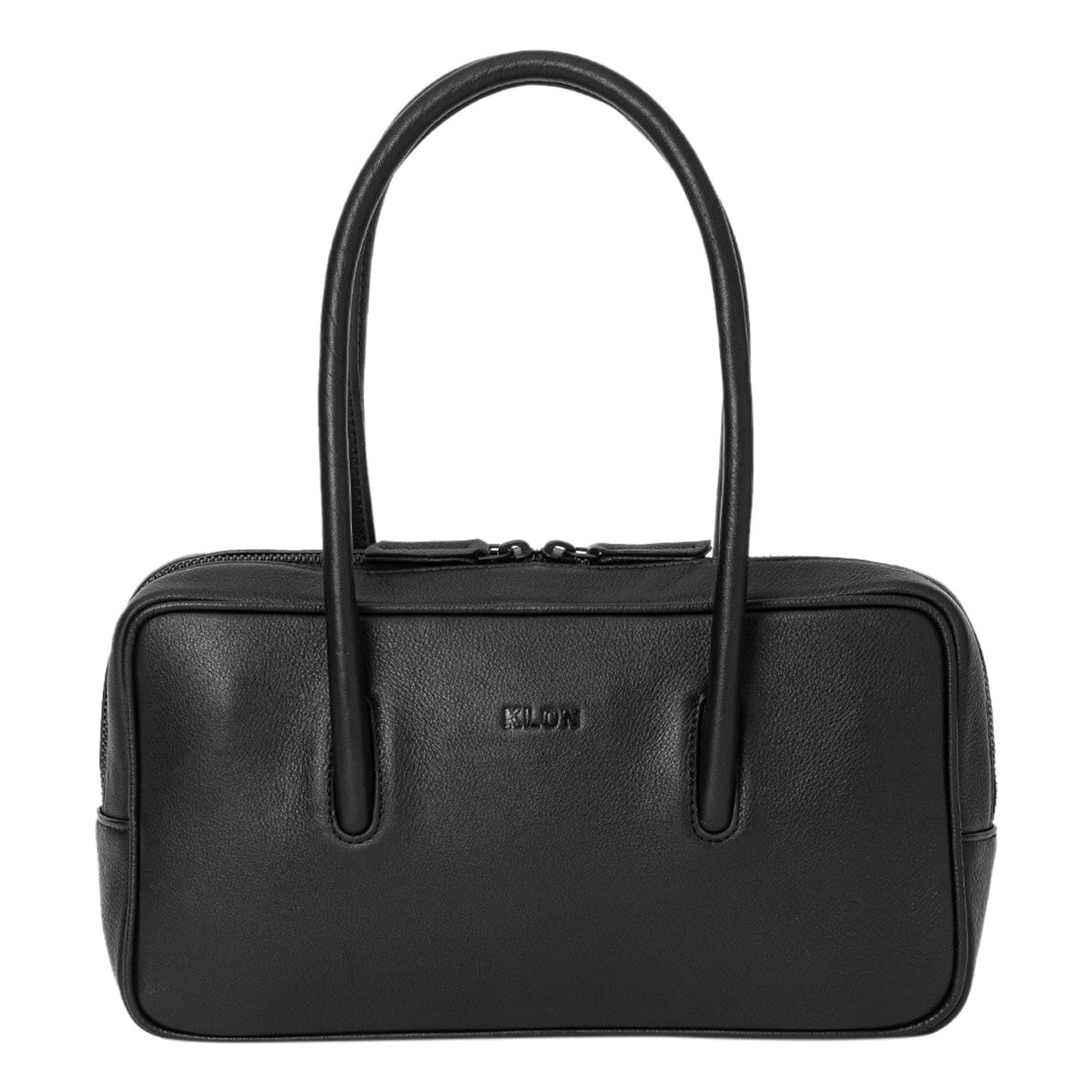 KLON クローン ミニボストンバッグ ハンドバッグ スクエア型 小さめ コンパクト カジュアル モード メンズ レディース LEATHER BAG SQUARE BOSTON MINI BLACK お出掛け 旅行 牛革 レザー 本革 ブラック