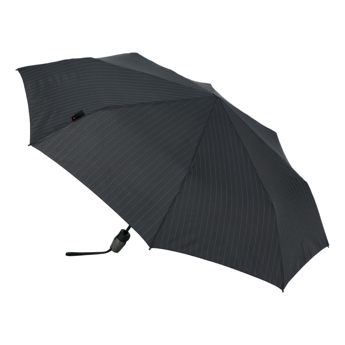 Knirps 【5年保証】 クニルプス 折りたたみ傘 ミニ傘 T.220 メンズ KNT220 雨傘 自動開閉 Pinstripe Black