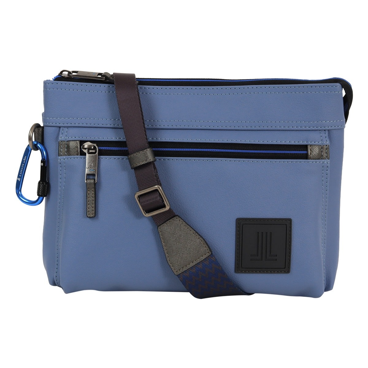 LANVIN en Bleu ランバンオンブルー ショルダーバッグ ミニショルダー サコッシュ ポーチ セカンドバッグ クラッチバッグ 横型 メンズ レディース 502111 クレンズ カジュアル お出掛け 旅行 防汚 ブルー