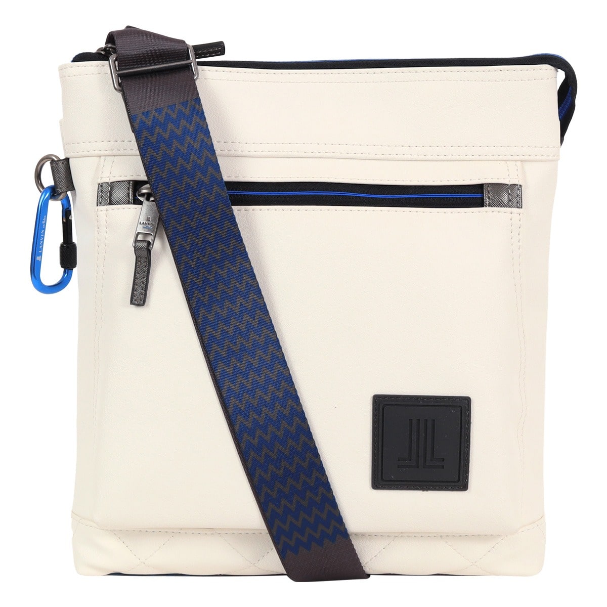 LANVIN en Bleu ランバンオンブルー ショルダーバッグ 縦型 お出掛け 旅行 ショッピング トラベル メンズ レディース 502112 クレンズ カジュアル 防汚 ホワイト