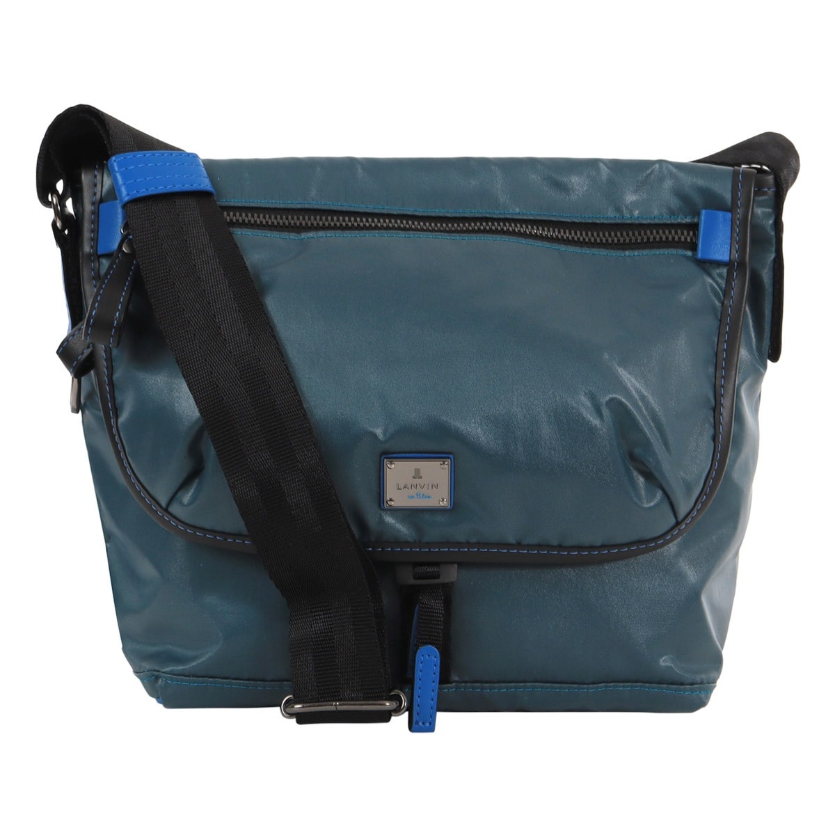 LANVIN en Bleu ランバンオンブルー ショルダーバッグ ミニショルダー メッセンジャーバッグ 肩掛け 撥水 カジュアル 小さめ コンパクト 軽量 メンズ 503101 ヘザン お出掛け 旅行 ターコイズ