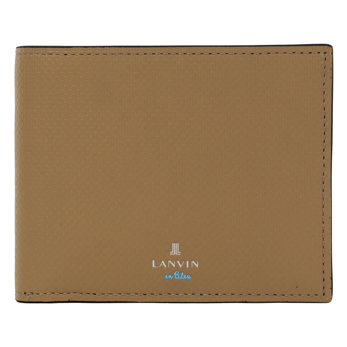 LANVIN en Bleu ランバンオンブルー 二つ折り財布 財布 二つ折り 小銭入れ付き 札入れ メンズ 504613 ワグラムII カジュアル オフィス ビジネス 牛革 レザー 本革 トープ