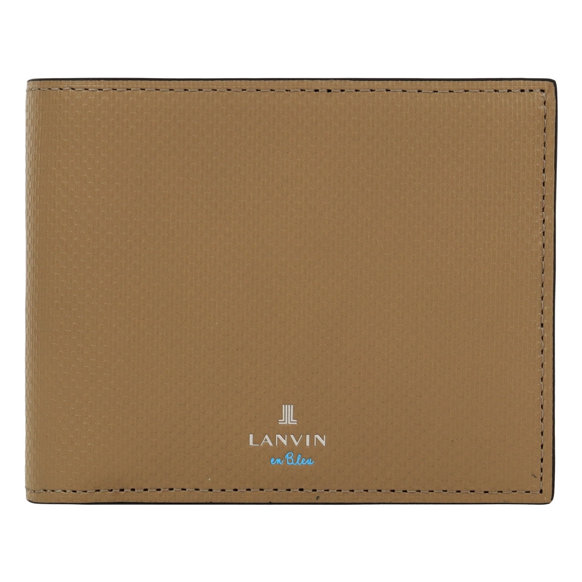 LANVIN en Bleu ランバンオンブルー 二つ折り財布 財布 二つ折り ベラ付き 小銭入れ付き 札入れ メンズ 504614 ワグラムII カジュアル オフィス ビジネス 牛革 レザー 本革 トープ