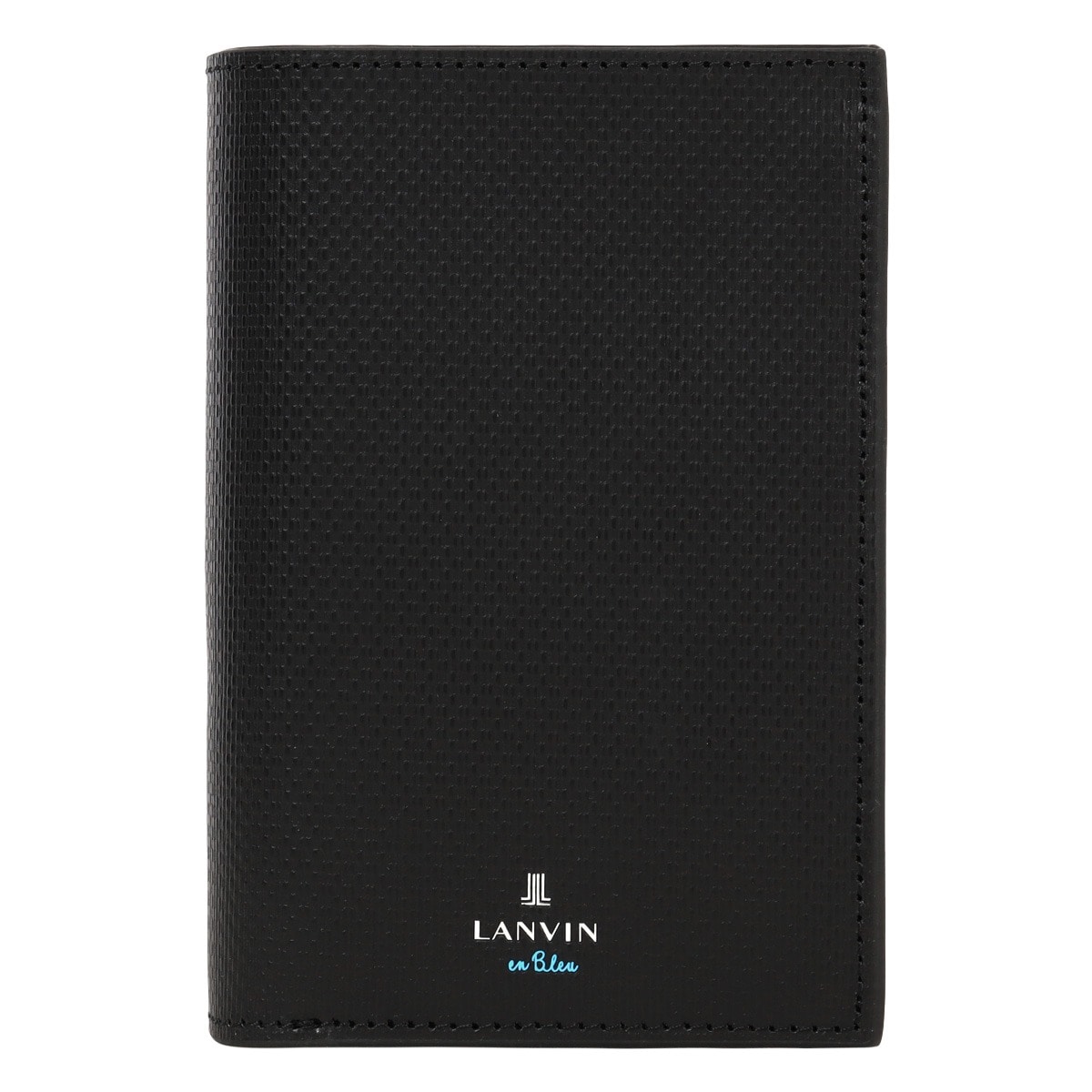 LANVIN en Bleu ランバンオンブルー 二つ折り財布 財布 二つ折り ミドルウォレット セミ長財布 ミドル財布 札入れ 小銭入れ付き メンズ 504615 ワグラムII カジュアル オフィス ビジネス 牛革 レザー 本革 ブラック