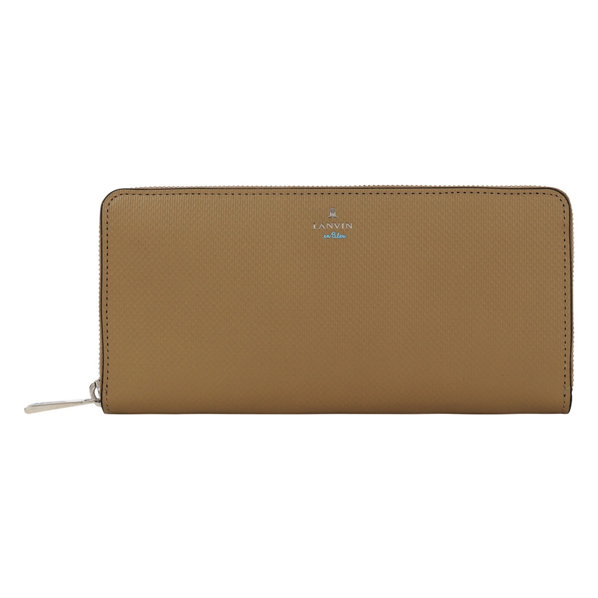 LANVIN en Bleu ランバンオンブルー ラウンドファスナー長財布 財布 長財布 ラウンドファスナー 小銭入れ付き 札入れ メンズ 504616 ワグラムII カジュアル オフィス ビジネス 牛革 レザー 本革 トープ