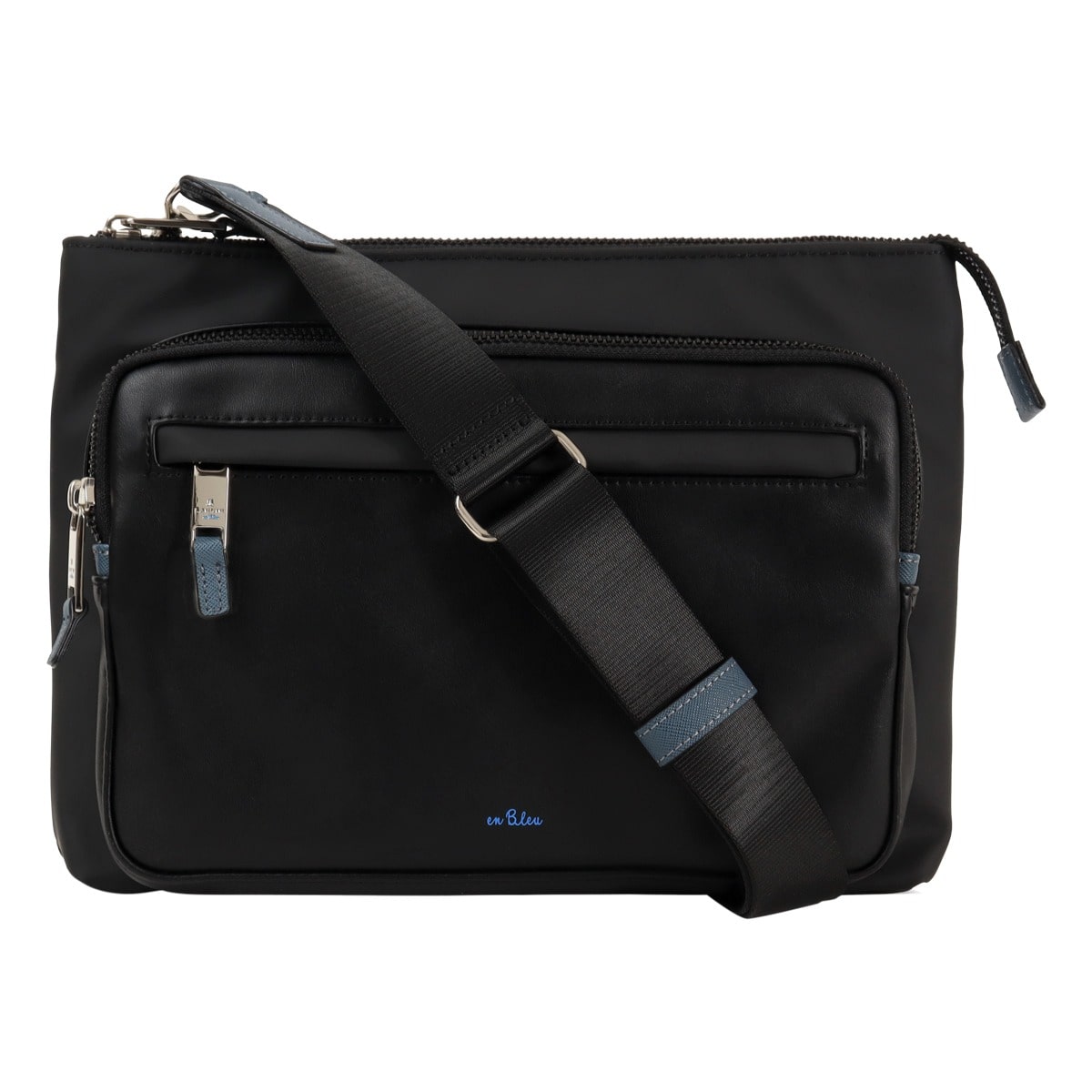 LANVIN en Bleu ランバンオンブルー タケオキクチ ショルダーバッグ 斜め掛け 横型 メンズ 515112 ドレッセ TAKEO KIKUCHI カジュアル 耐水性 ブラック