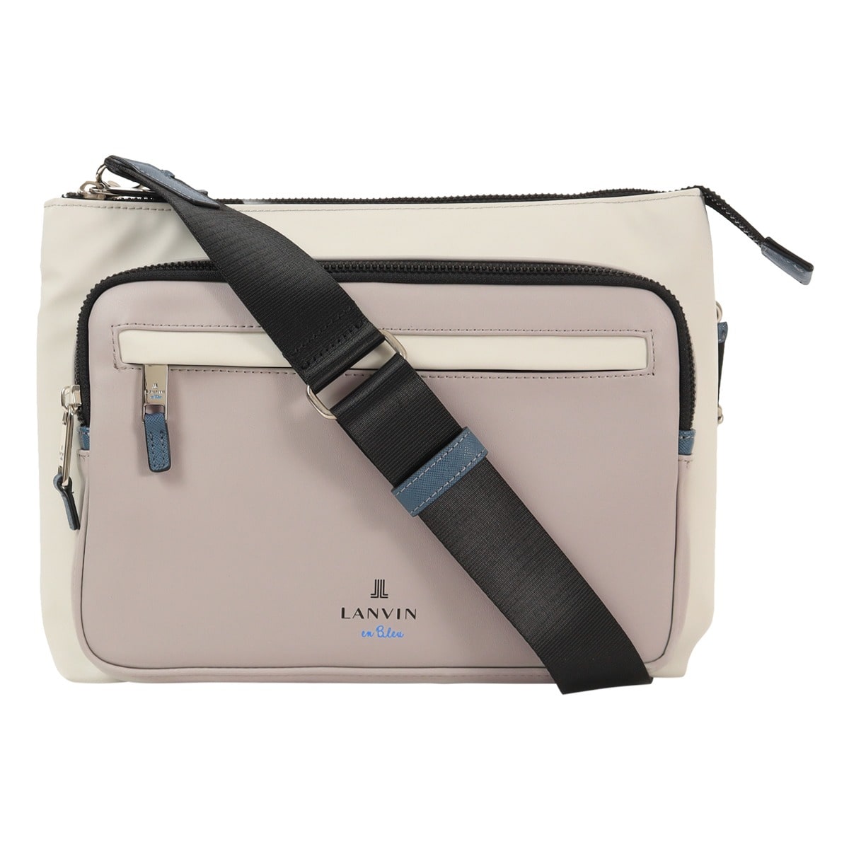 LANVIN en Bleu ランバンオンブルー タケオキクチ ショルダーバッグ 斜め掛け 横型 メンズ 515112 ドレッセ TAKEO KIKUCHI カジュアル 耐水性 ホワイト