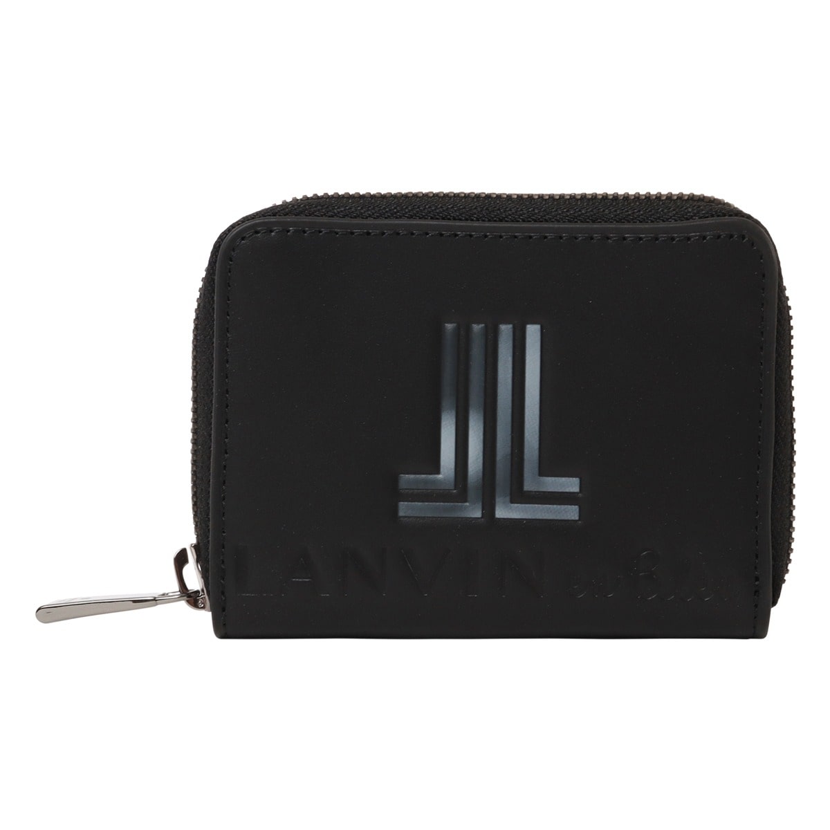 LANVIN en Bleu ランバンオンブルー キーケース ラウンドファスナー 4連 大きめ 鍵入れ メンズ 515602 スウィッシュ 牛革 本革 レザー ブラック