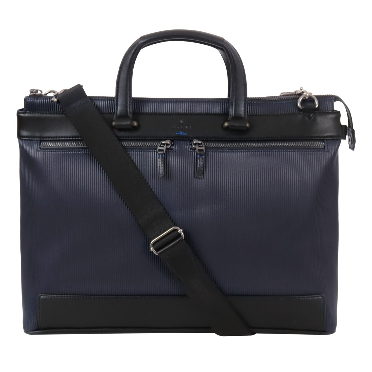 LANVIN en Bleu ランバンオンブルー トートバッグ B4 ショルダーバッグ ビジネスバッグ ビジネストート 2way メンズ 517522 バンプ ビジネス オフィス 出勤 会社 ネイビー