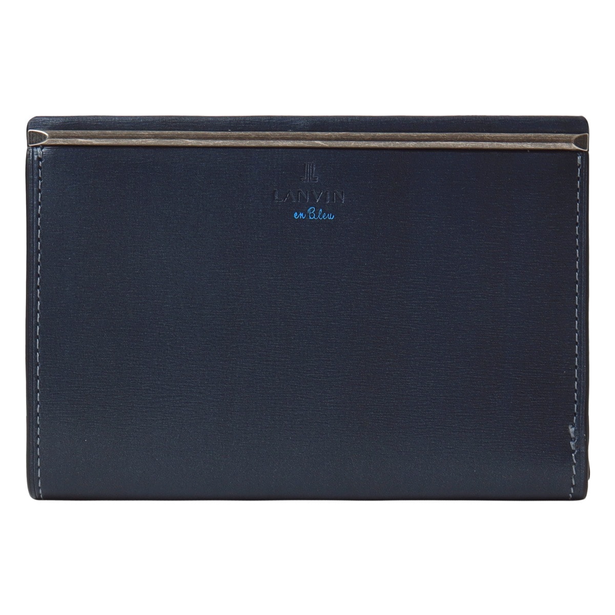 LANVIN en Bleu ランバンオンブルー 二つ折り財布 財布 二つ折り 折り財布 ミドルウォレット ミドル財布 セミ長財布 小銭入れ付き 札入れ メンズ 518613 レノア カジュアル 牛革 本革 レザー ネイビー